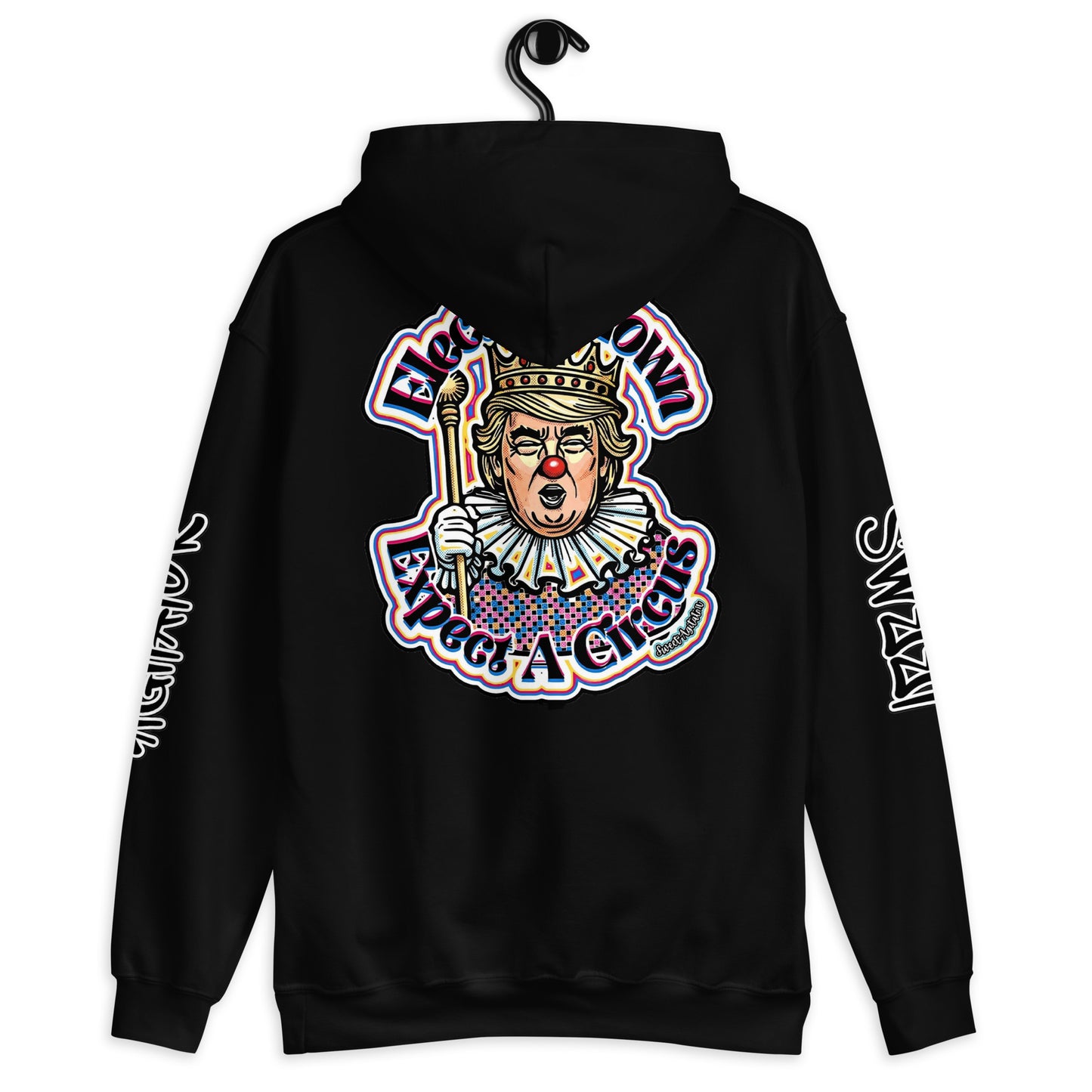Elect as clown + Sleeves Hoodie by Sweet Agitator