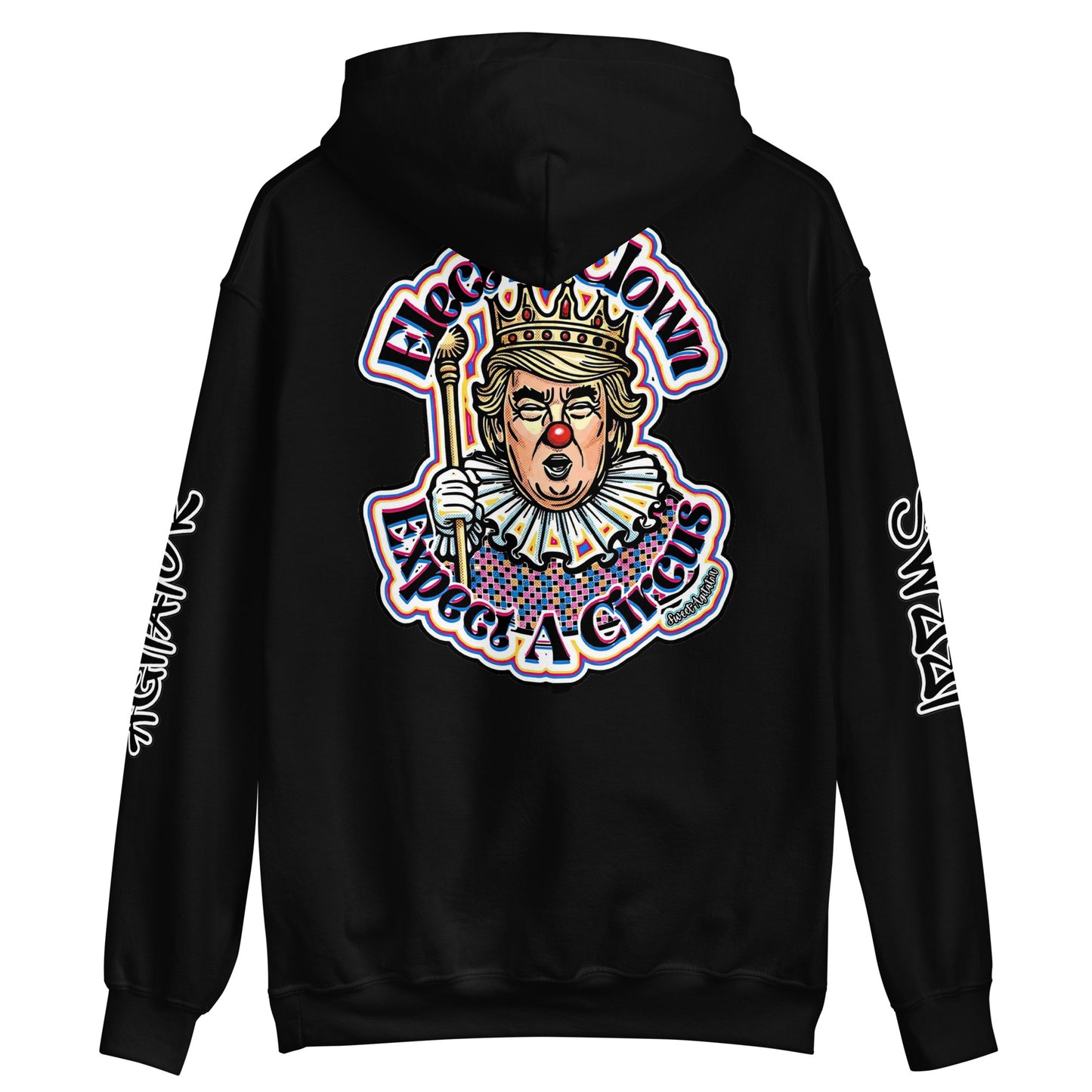 Elect as clown + Sleeves Hoodie by Sweet Agitator