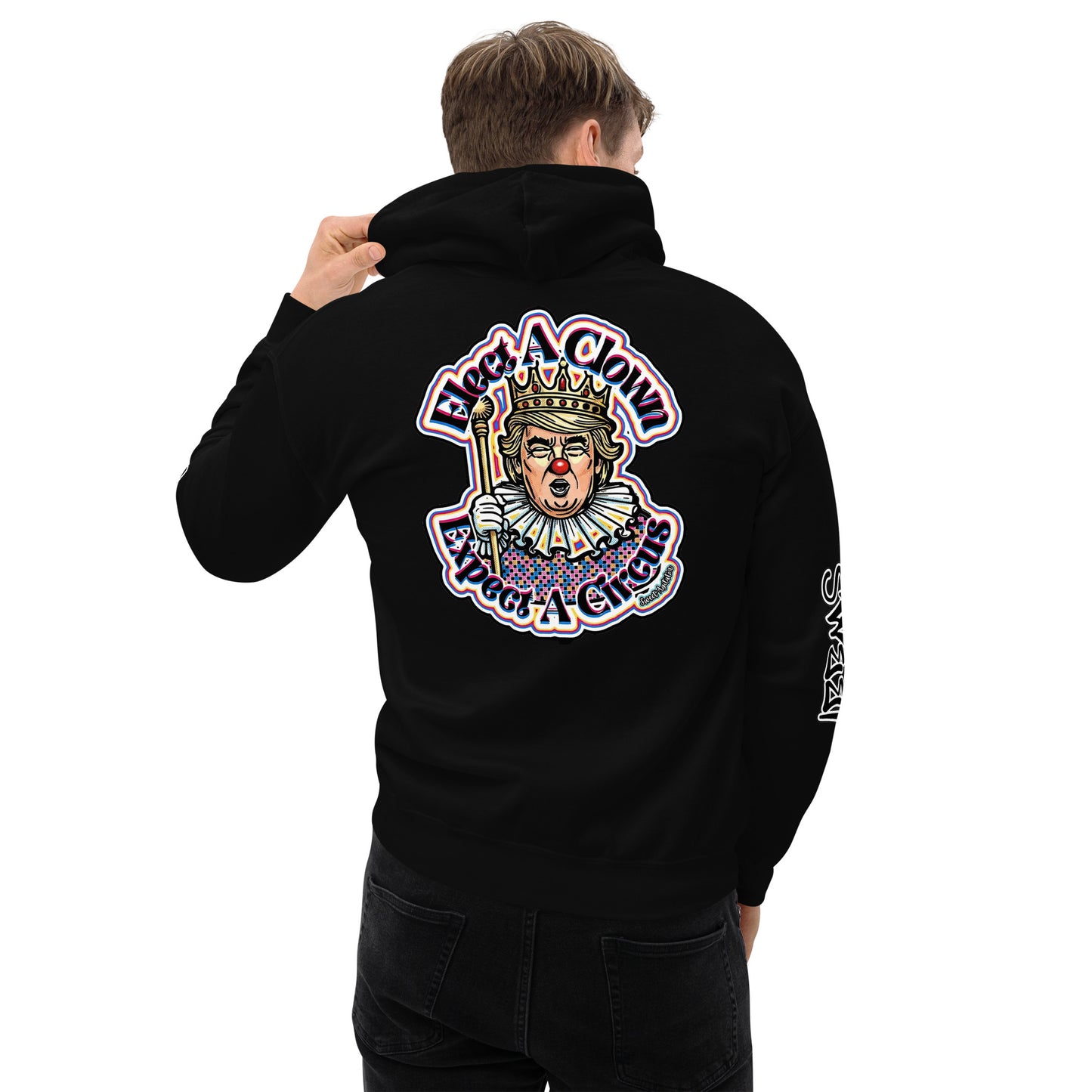 Elect as clown + Sleeves Hoodie by Sweet Agitator