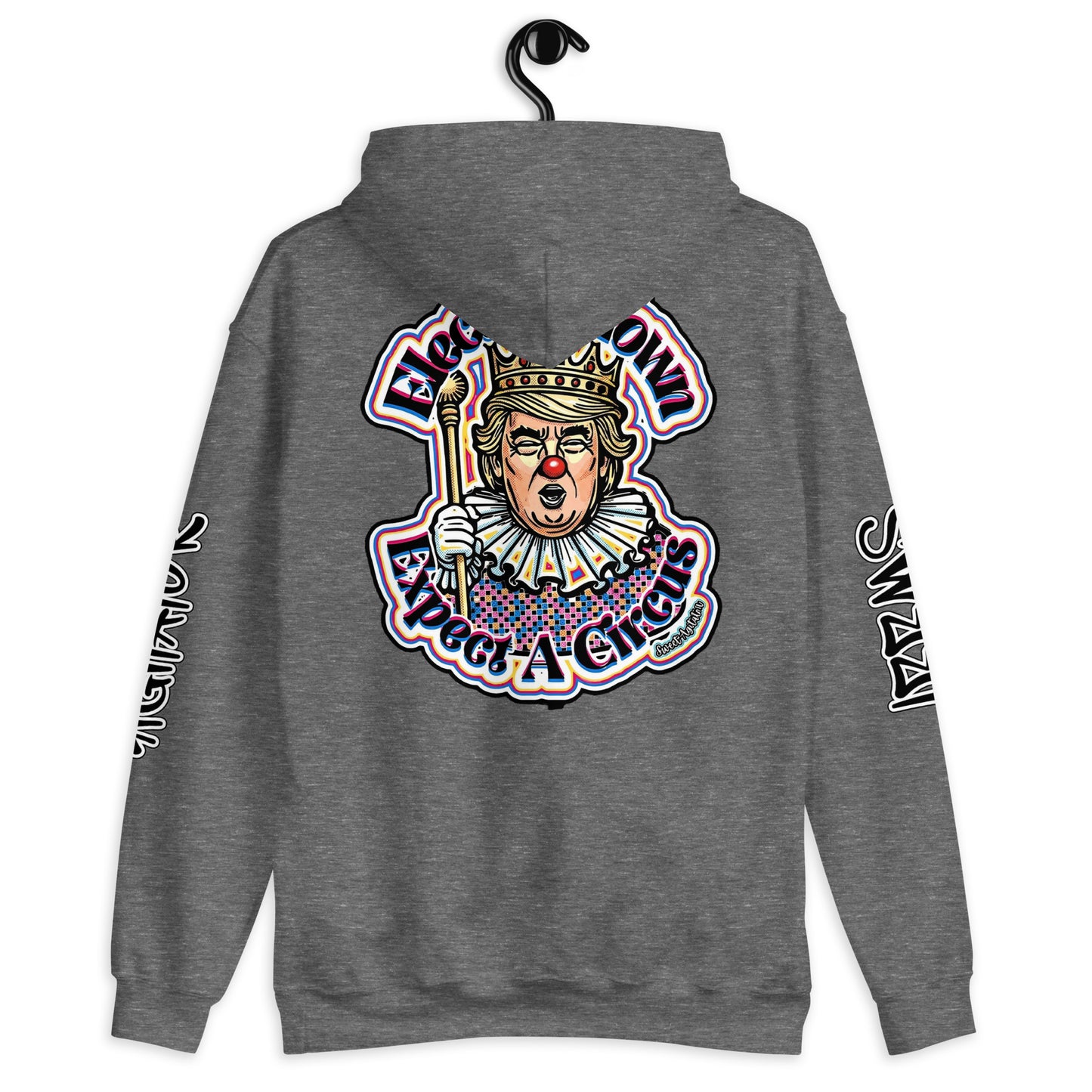 Elect as clown + Sleeves Hoodie by Sweet Agitator