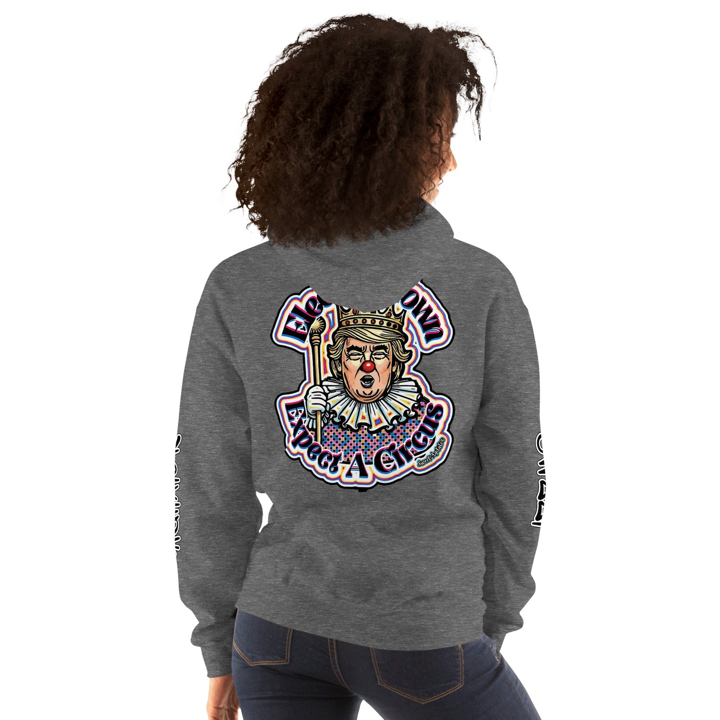 Elect as clown + Sleeves Hoodie by Sweet Agitator