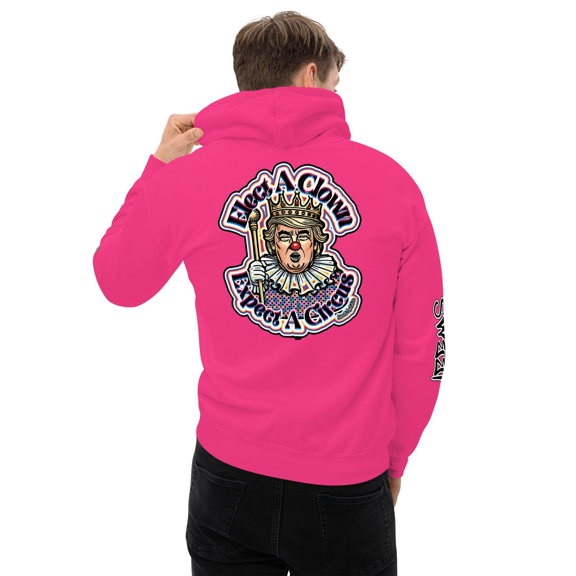 Elect as clown + Sleeves Hoodie by Sweet Agitator
