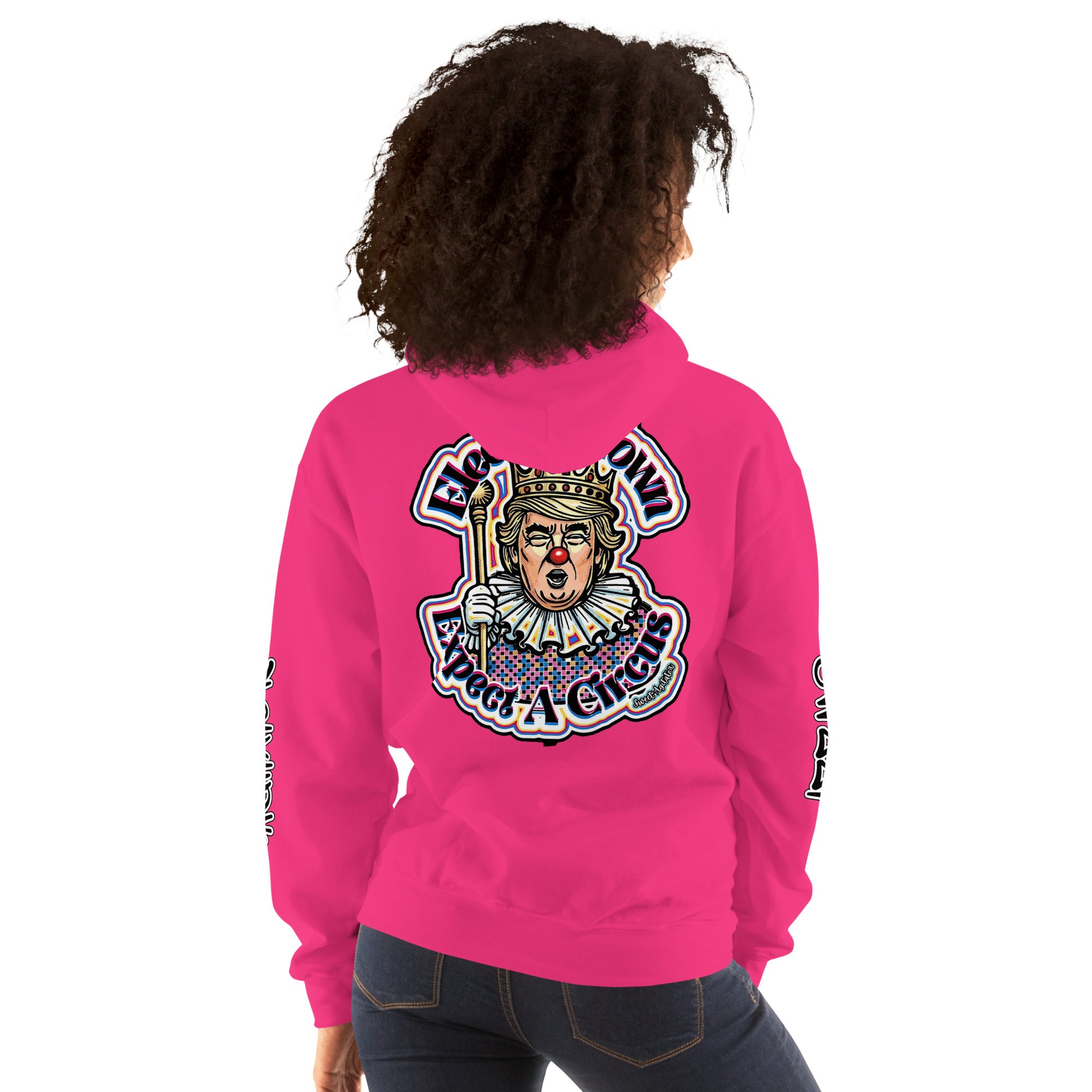Elect as clown + Sleeves Hoodie by Sweet Agitator