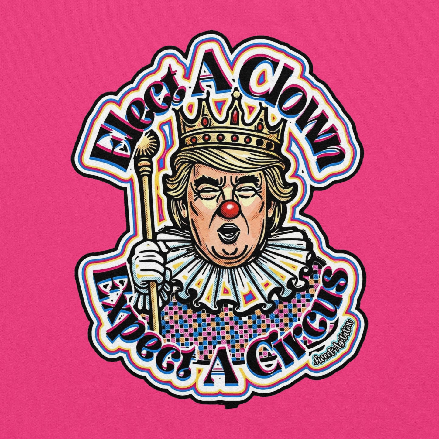 Elect as clown + Sleeves Hoodie by Sweet Agitator