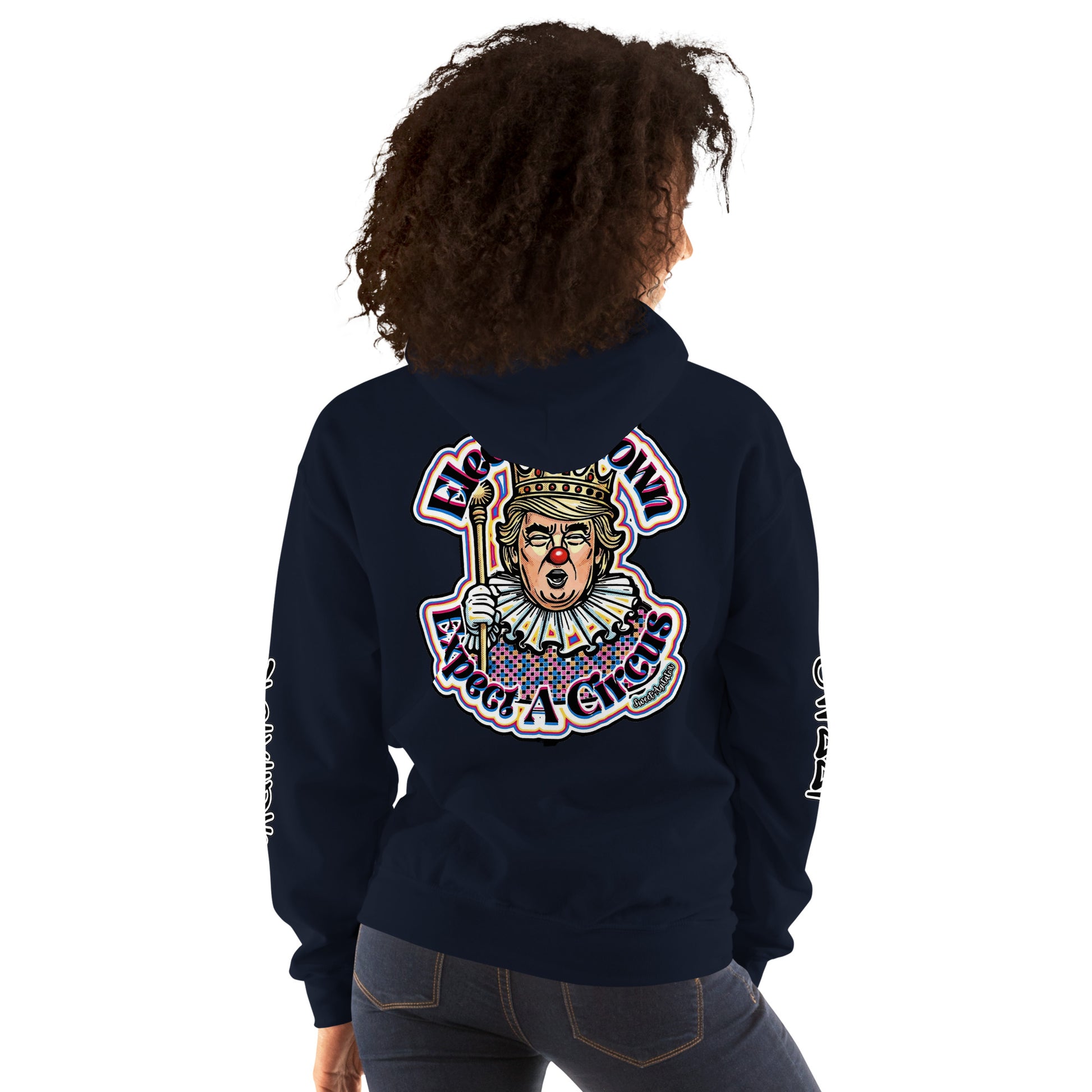 Elect as clown + Sleeves Hoodie by Sweet Agitator