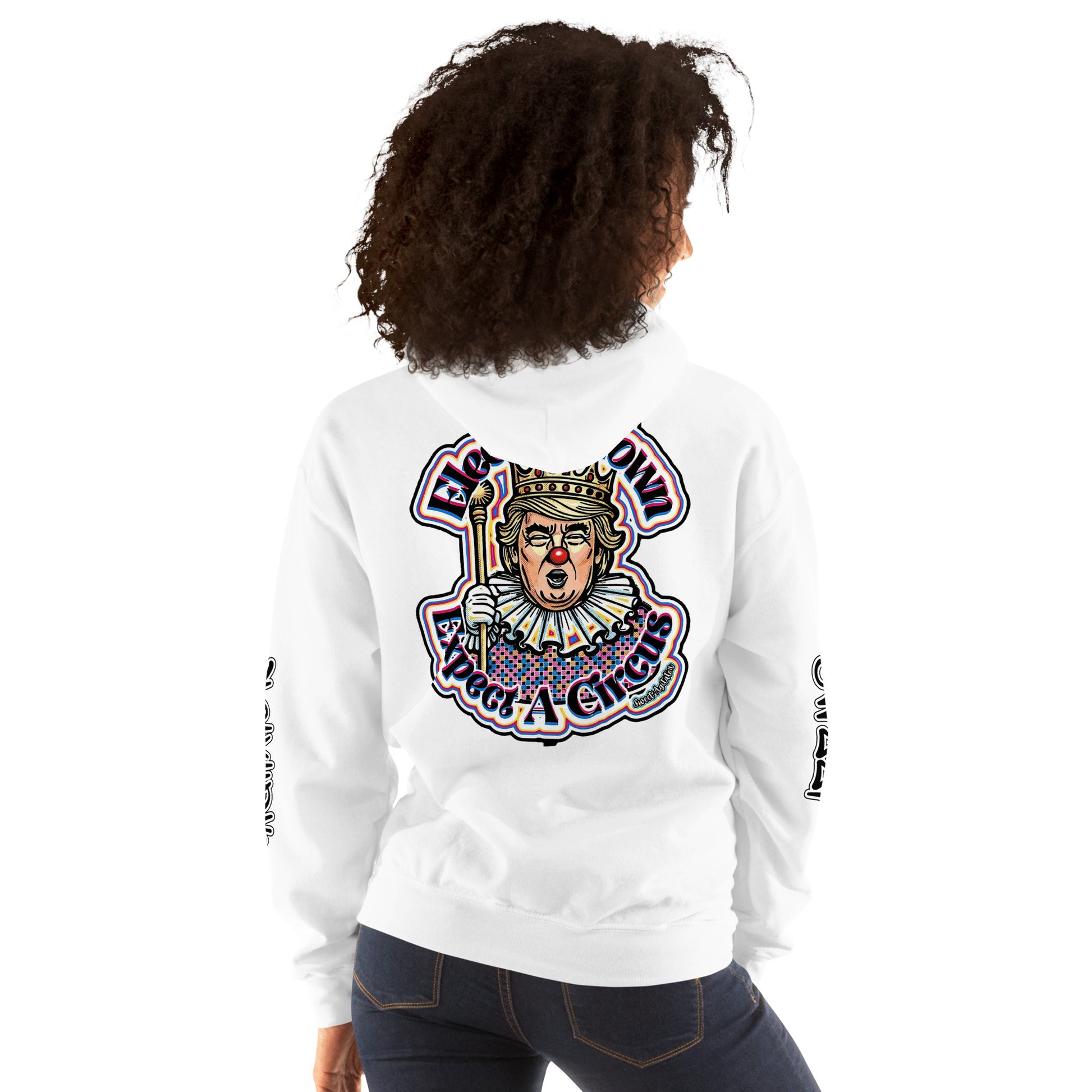 Elect as clown + Sleeves Hoodie by Sweet Agitator