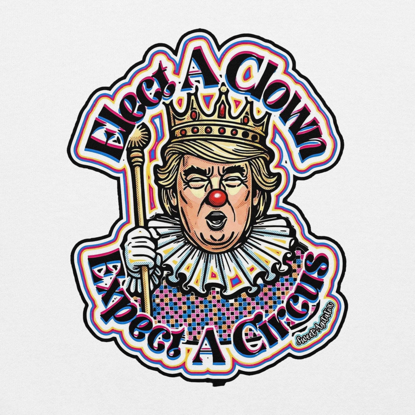 Elect as clown + Sleeves Hoodie by Sweet Agitator