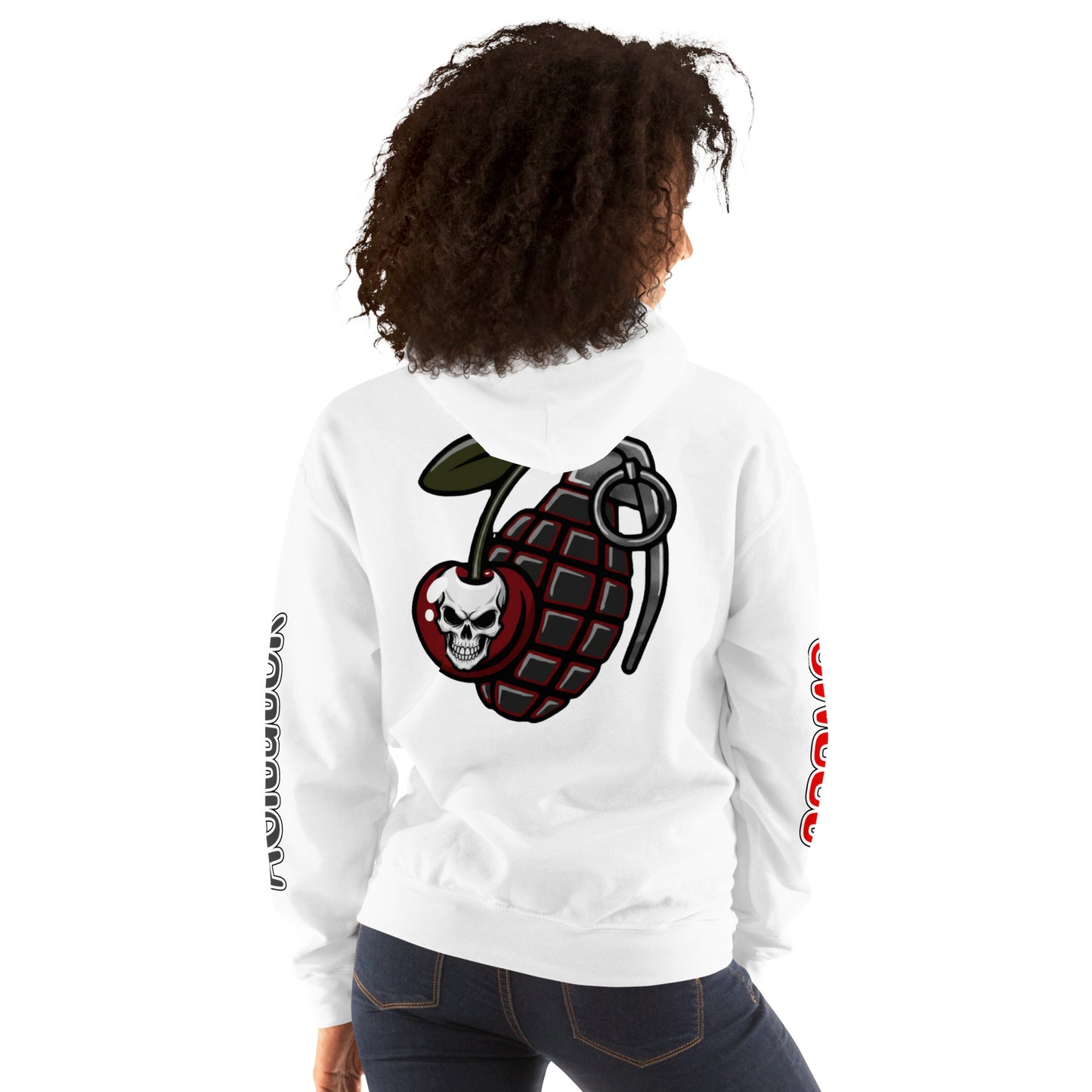 Up To No Good Cherry Granade Hoodie W/ Sleeves by Sweet Agitator