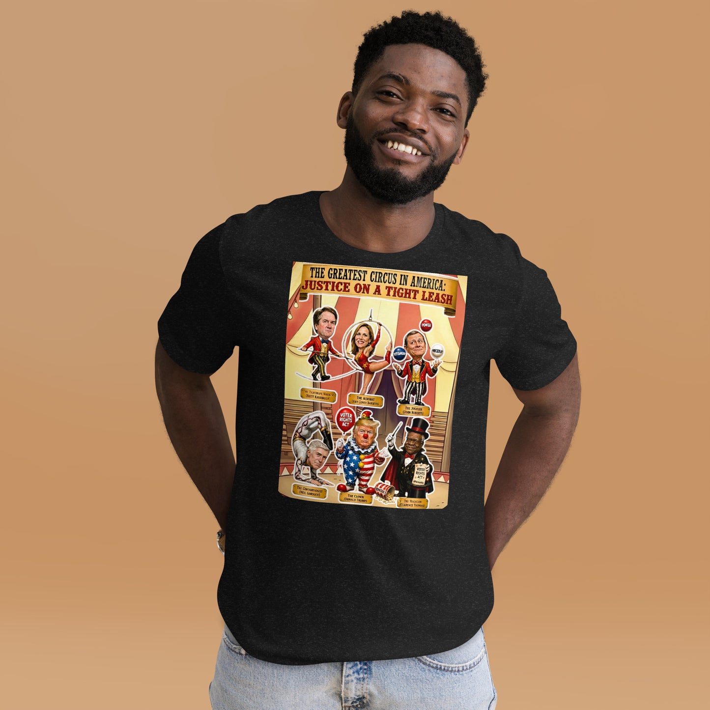 JUSTICE ON A TIGHTROPE TSHIRT by Sweet Agitator