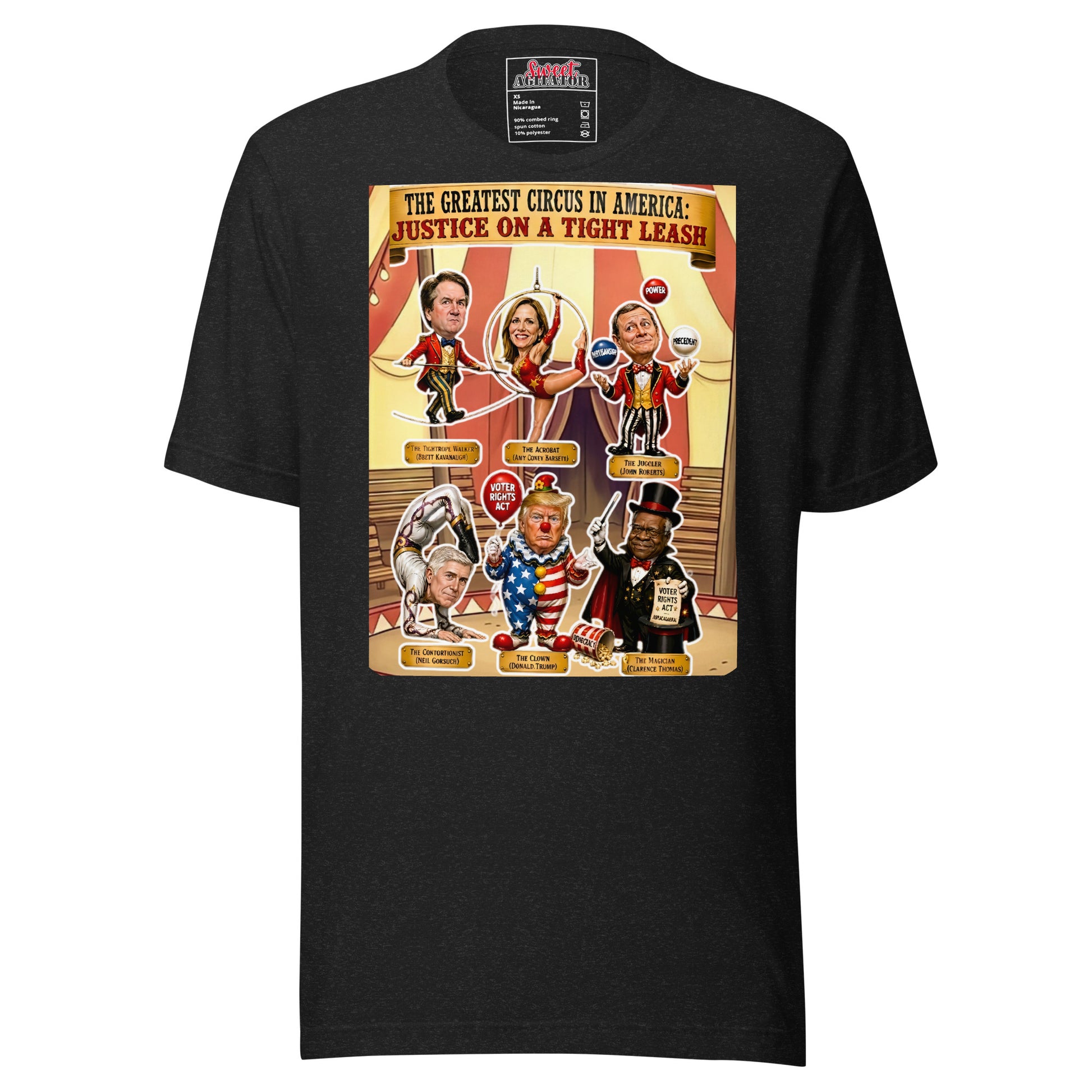 JUSTICE ON A TIGHTROPE TSHIRT by Sweet Agitator