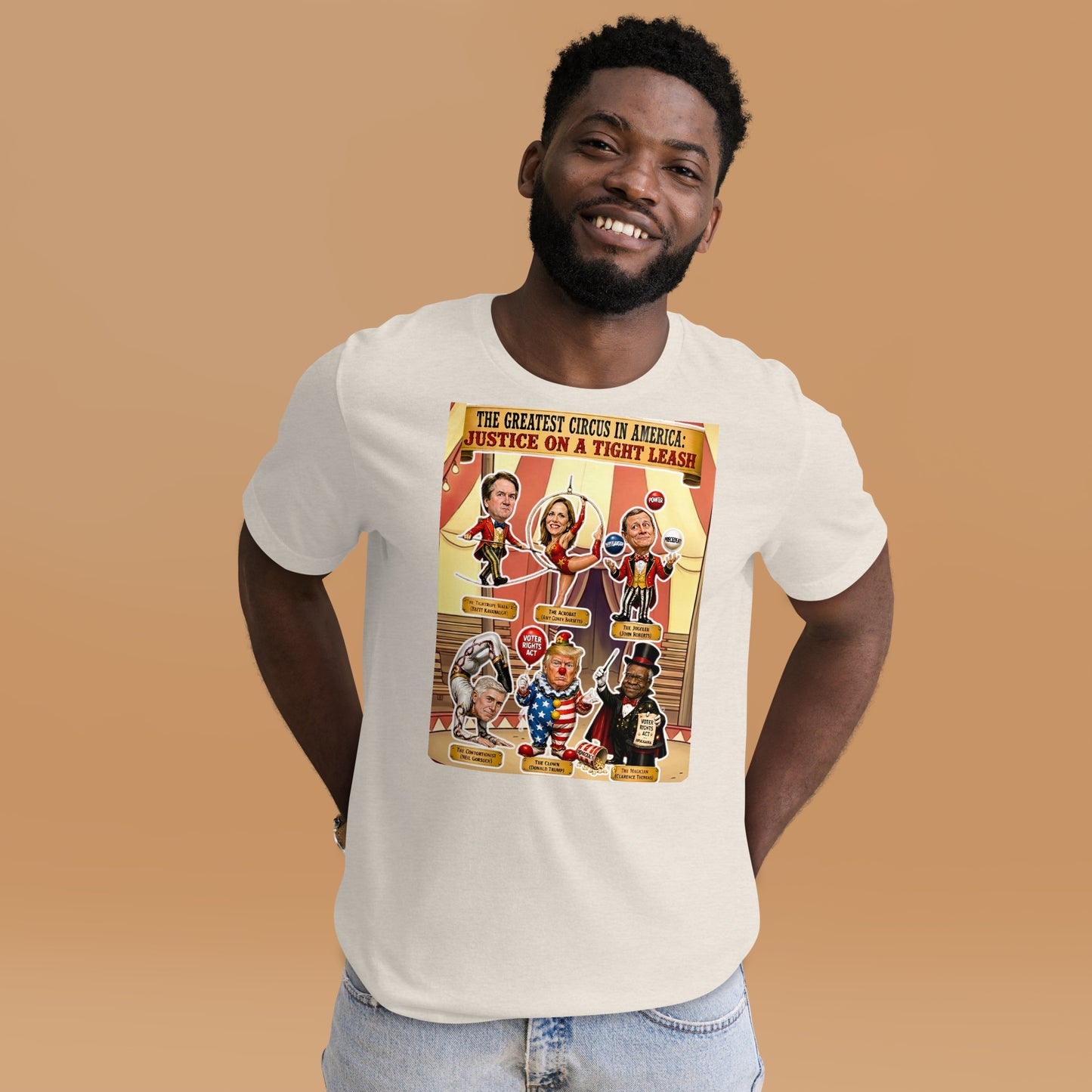 JUSTICE ON A TIGHTROPE TSHIRT by Sweet Agitator