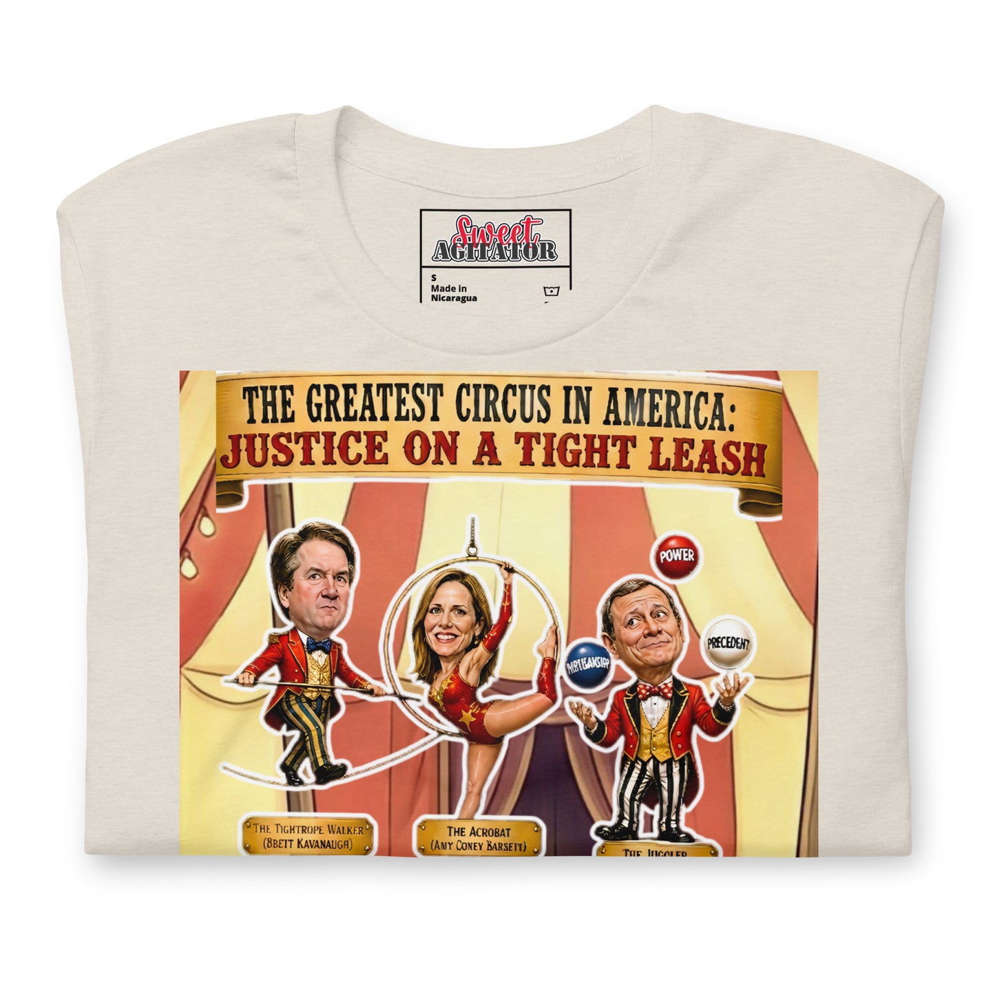 JUSTICE ON A TIGHTROPE TSHIRT by Sweet Agitator