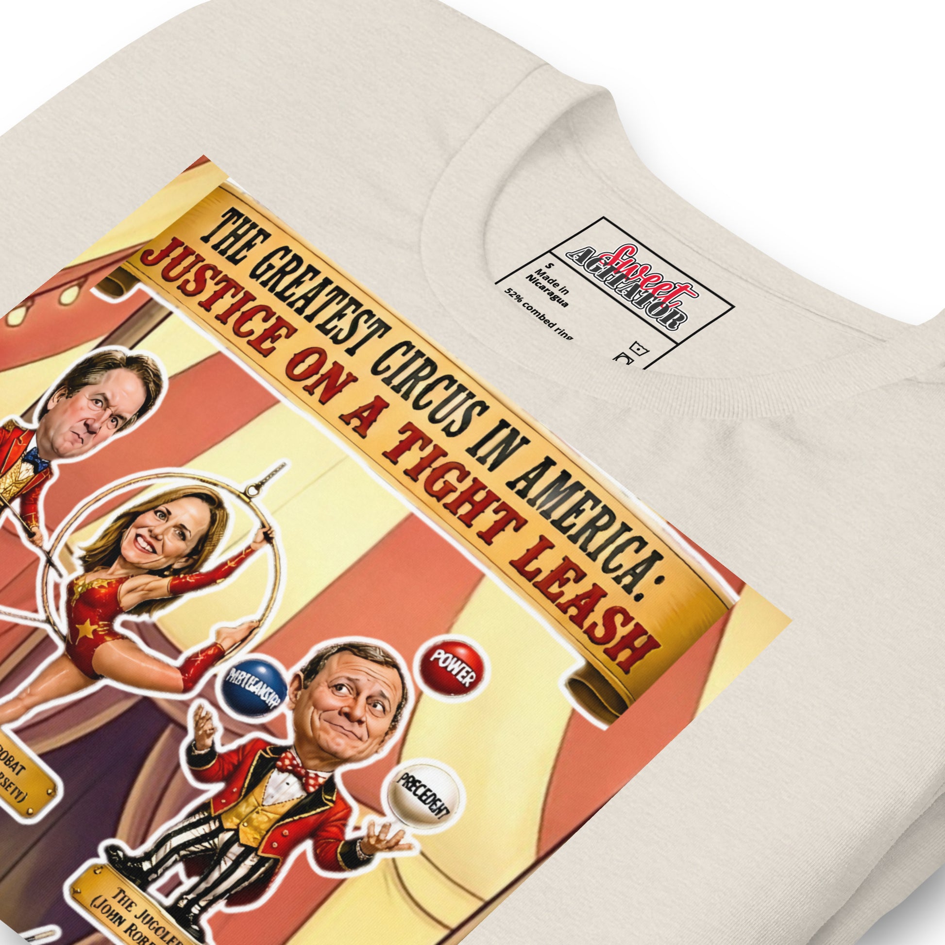 JUSTICE ON A TIGHTROPE TSHIRT by Sweet Agitator
