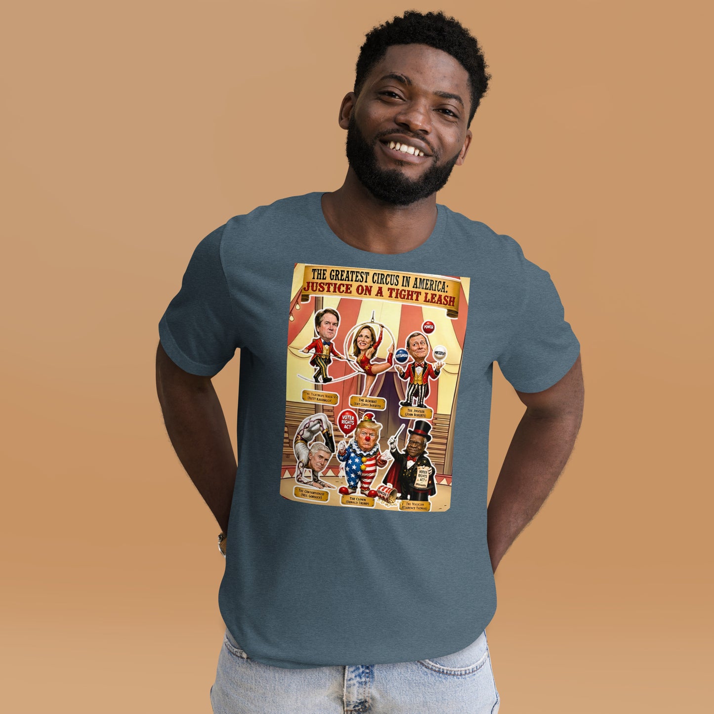 JUSTICE ON A TIGHTROPE TSHIRT by Sweet Agitator