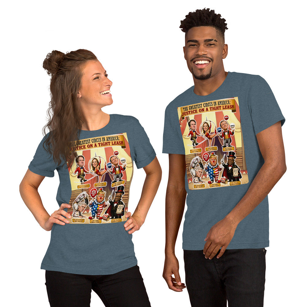 JUSTICE ON A TIGHTROPE TSHIRT by Sweet Agitator