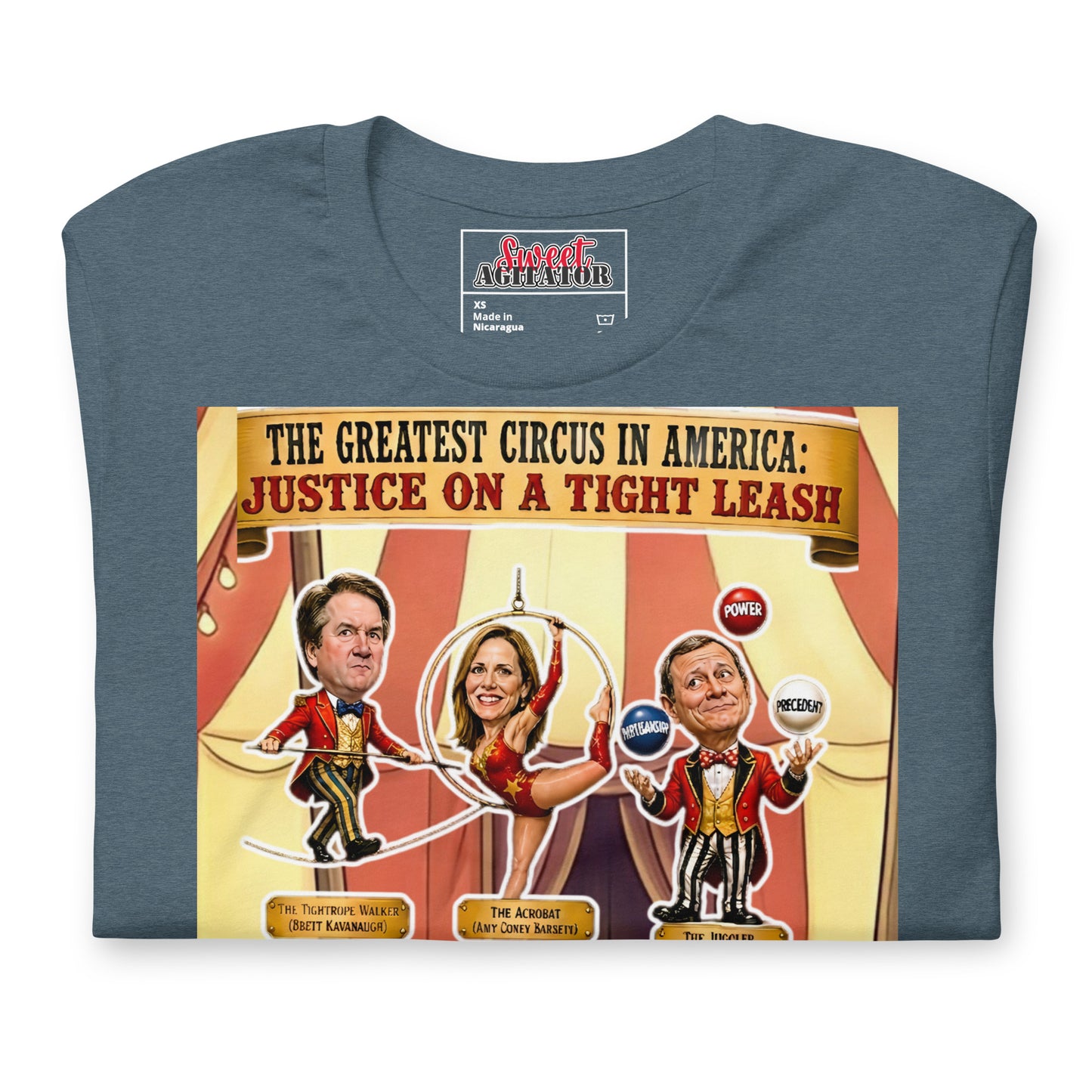 JUSTICE ON A TIGHTROPE TSHIRT by Sweet Agitator