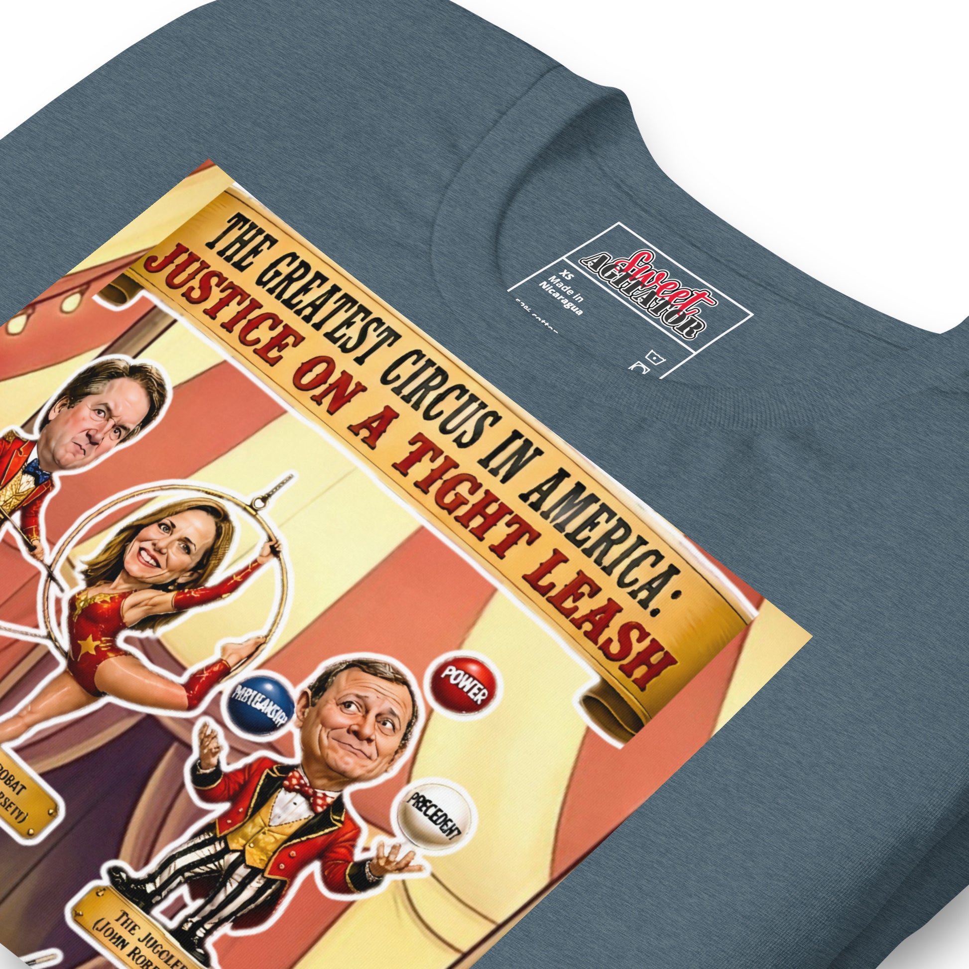 JUSTICE ON A TIGHTROPE TSHIRT by Sweet Agitator