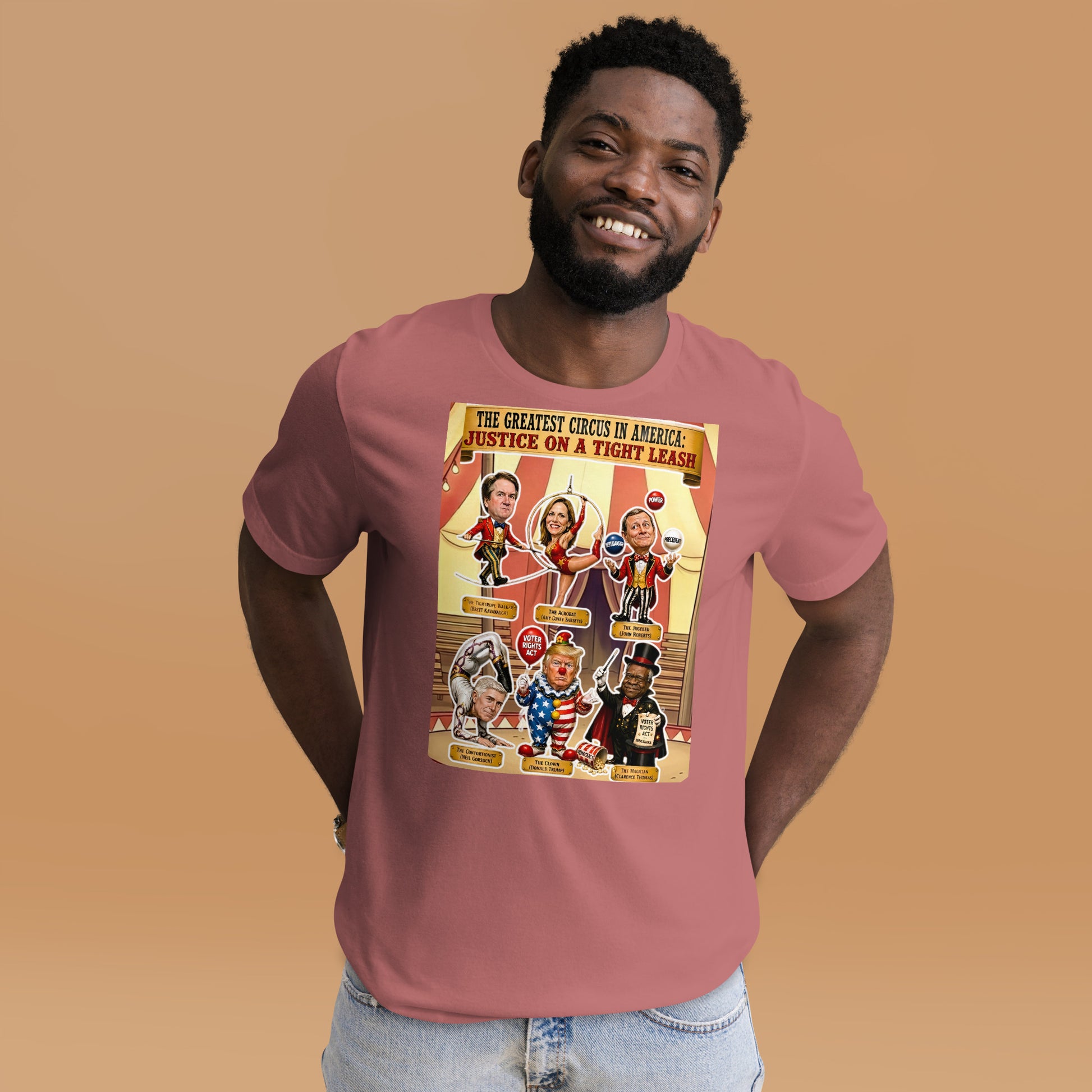 JUSTICE ON A TIGHTROPE TSHIRT by Sweet Agitator
