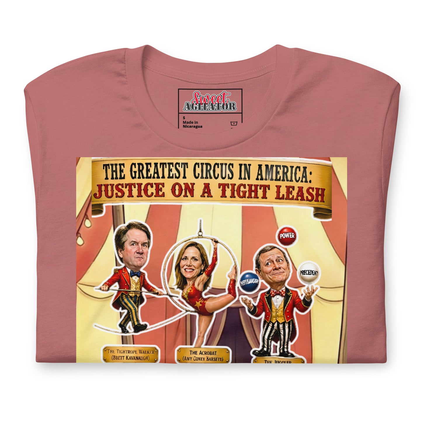 JUSTICE ON A TIGHTROPE TSHIRT by Sweet Agitator