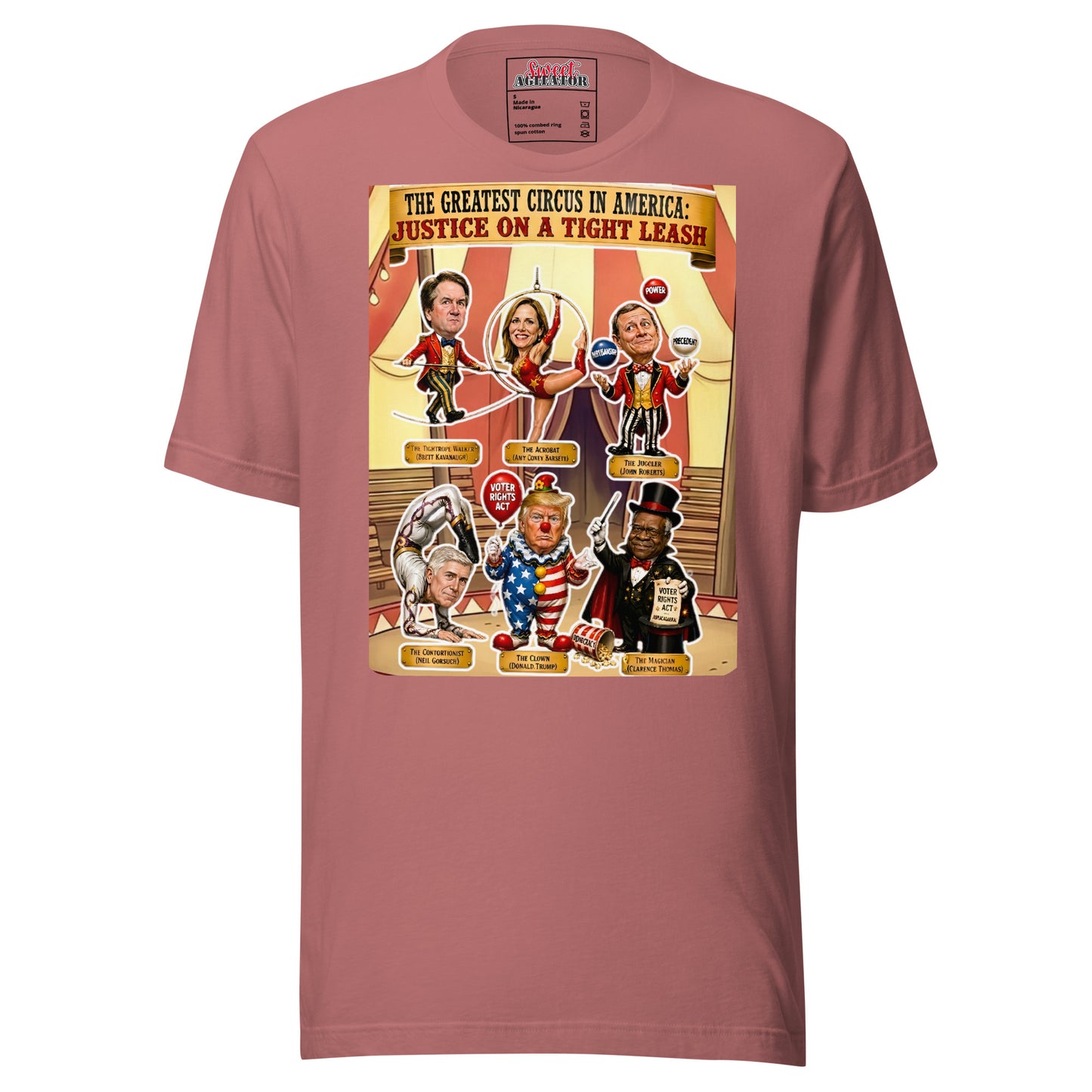JUSTICE ON A TIGHTROPE TSHIRT by Sweet Agitator