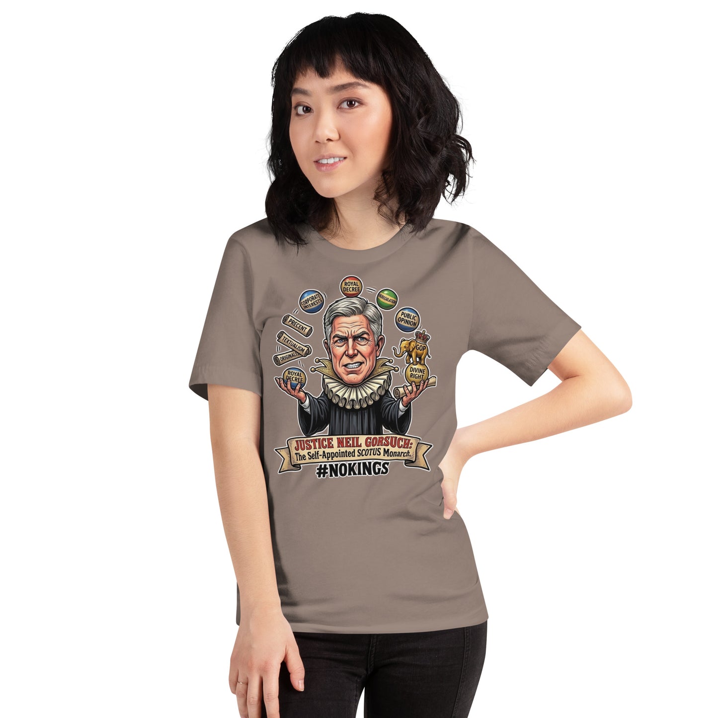 #NOKINGS T-Shirt Featuring Justice Neil Gorsuch by Sweet Agitator