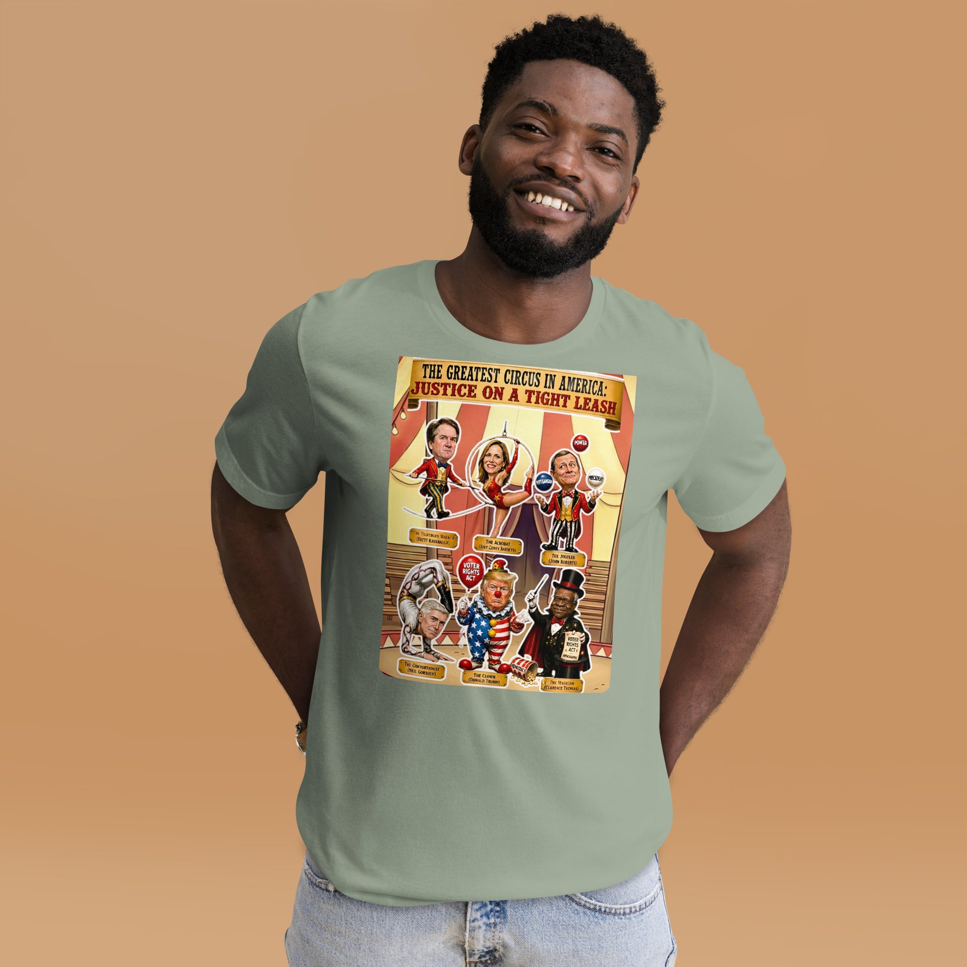 JUSTICE ON A TIGHTROPE TSHIRT by Sweet Agitator