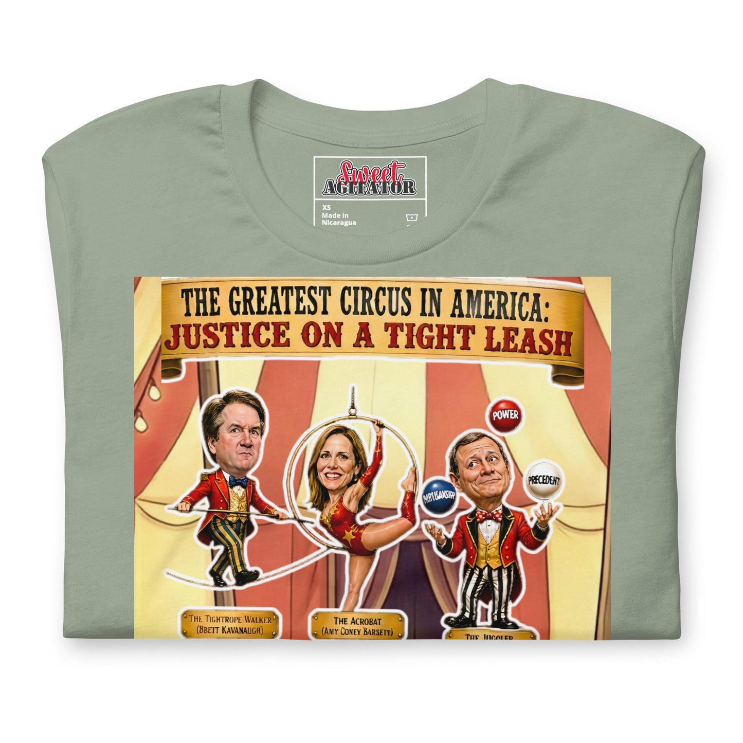JUSTICE ON A TIGHTROPE TSHIRT by Sweet Agitator