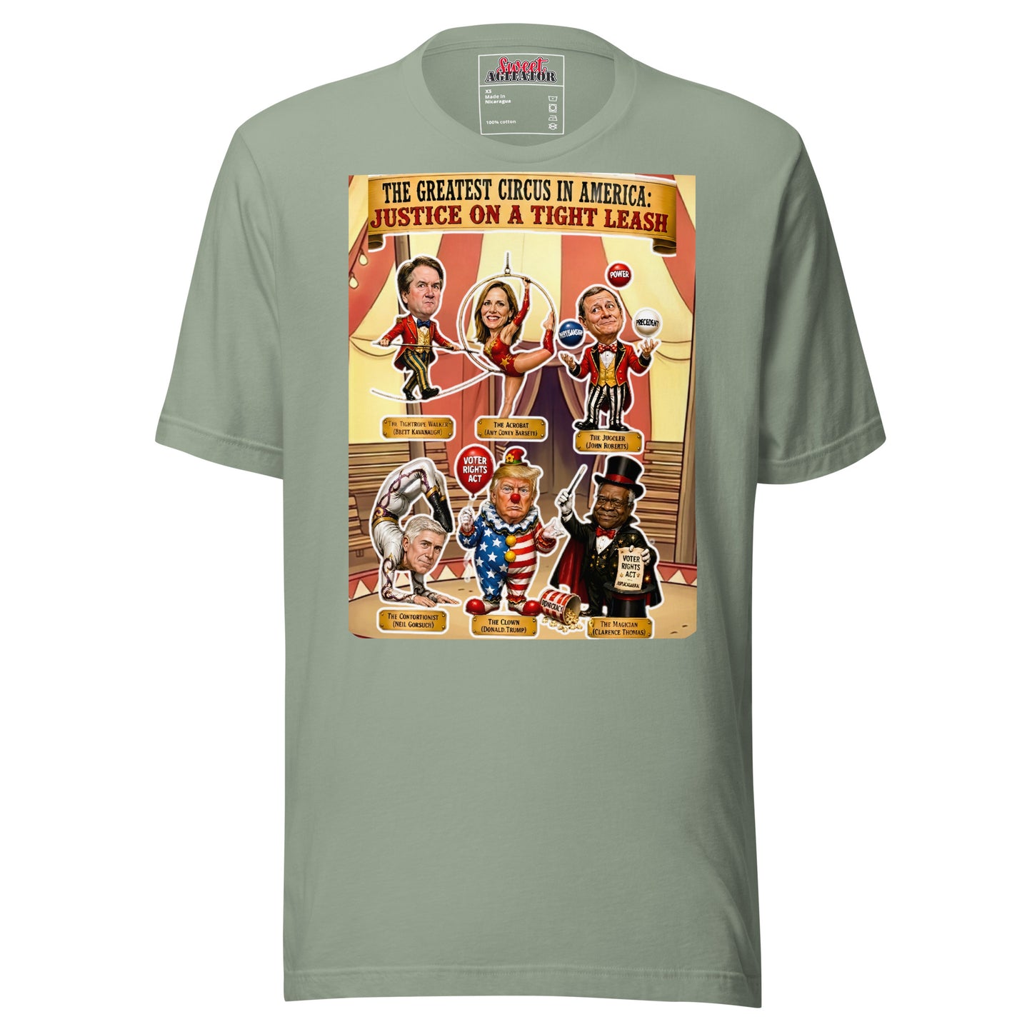 JUSTICE ON A TIGHTROPE TSHIRT by Sweet Agitator