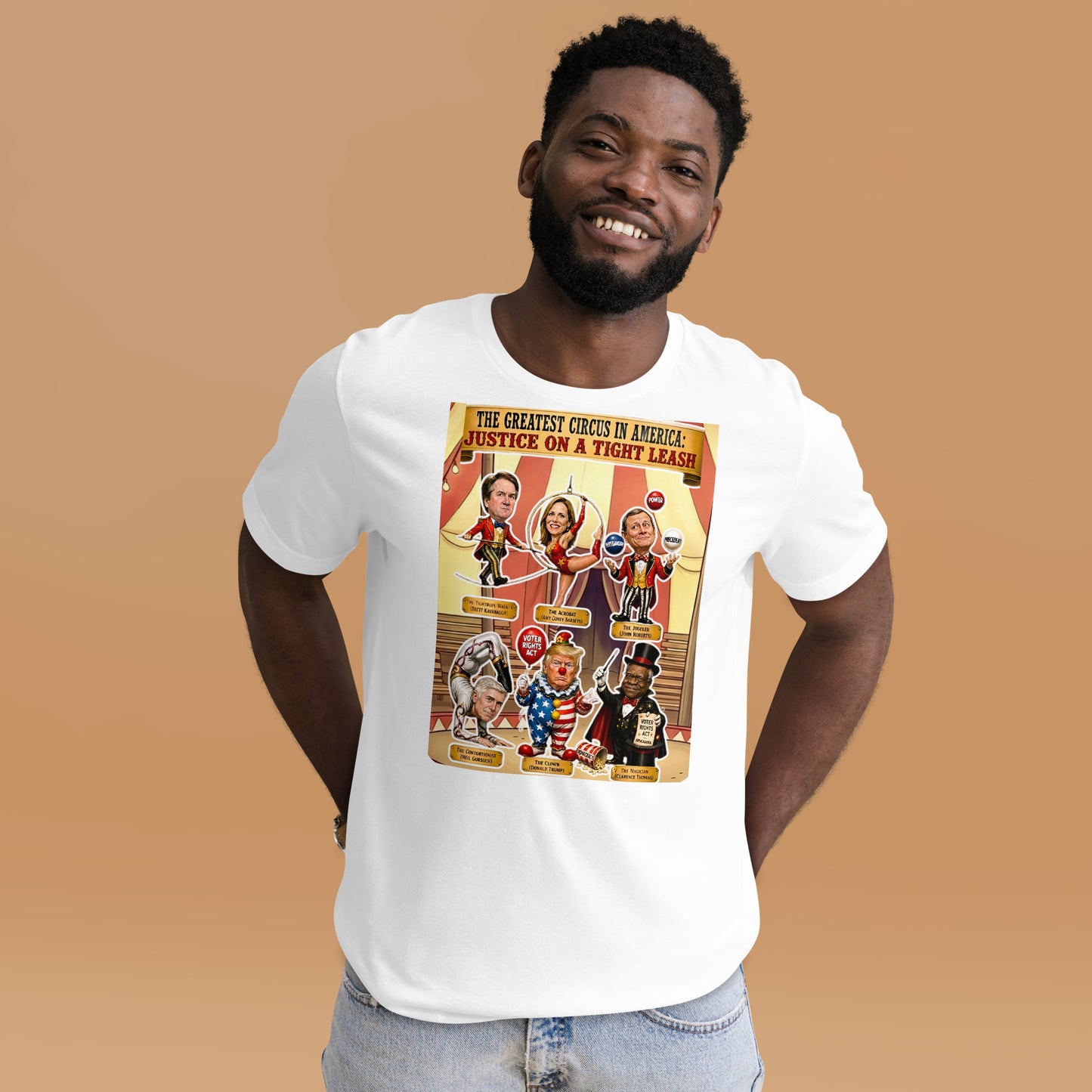 JUSTICE ON A TIGHTROPE TSHIRT by Sweet Agitator