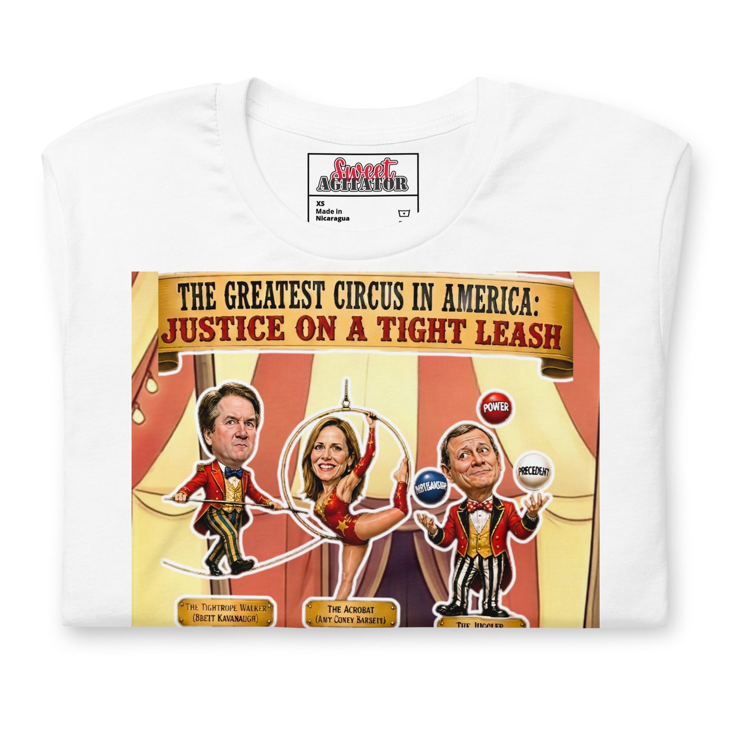 JUSTICE ON A TIGHTROPE TSHIRT by Sweet Agitator