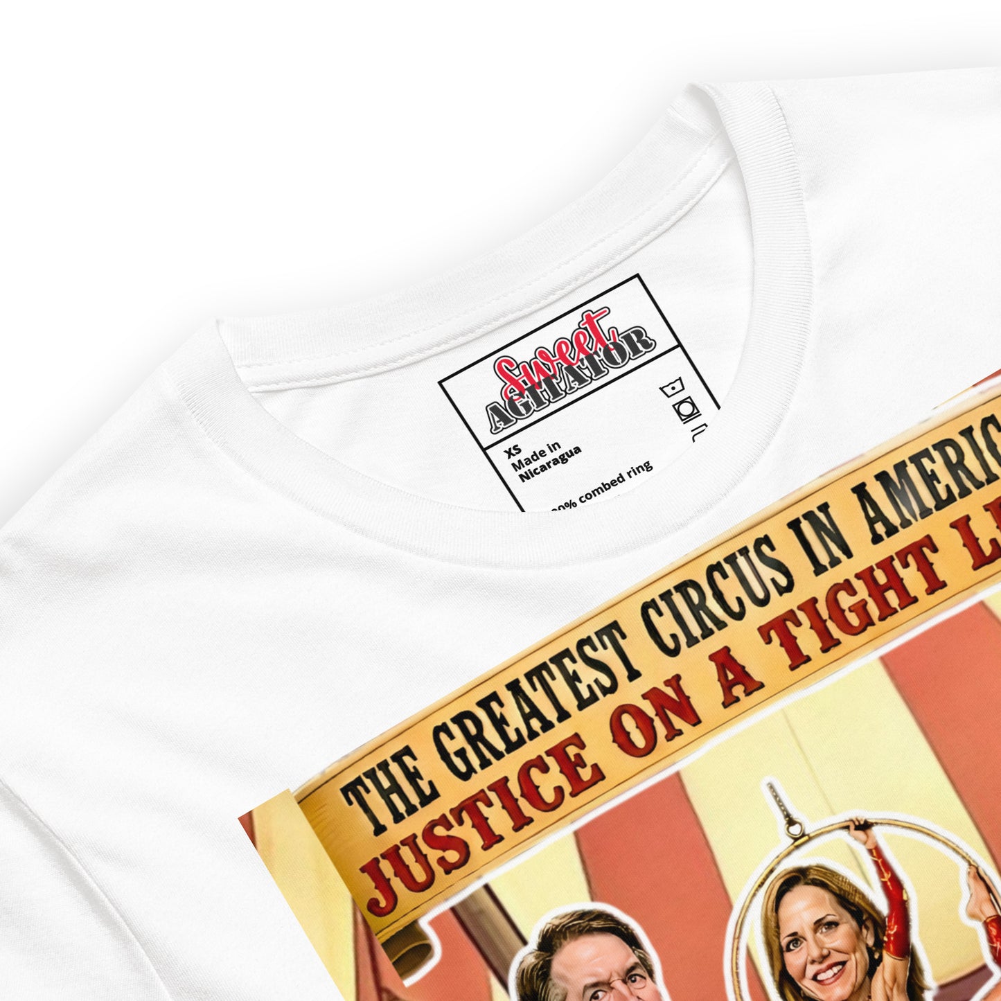 JUSTICE ON A TIGHTROPE TSHIRT by Sweet Agitator