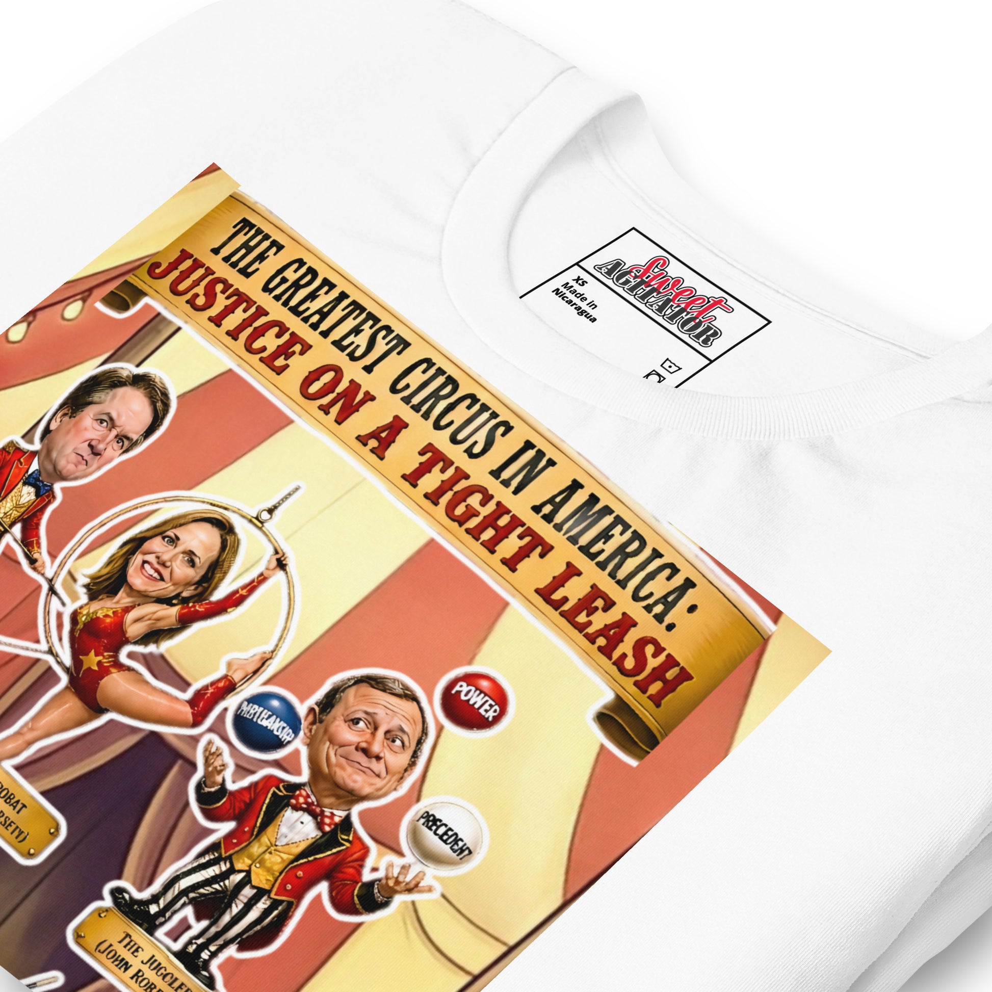 JUSTICE ON A TIGHTROPE TSHIRT by Sweet Agitator