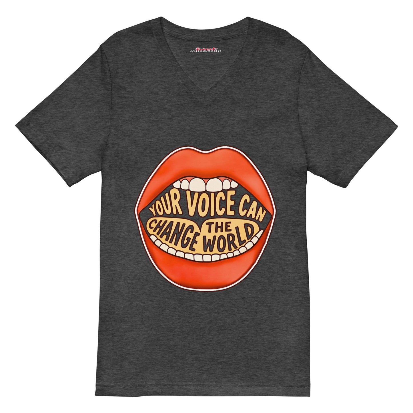 Unisex Short Sleeve V-Neck T-Shirt by Sweet Agitator