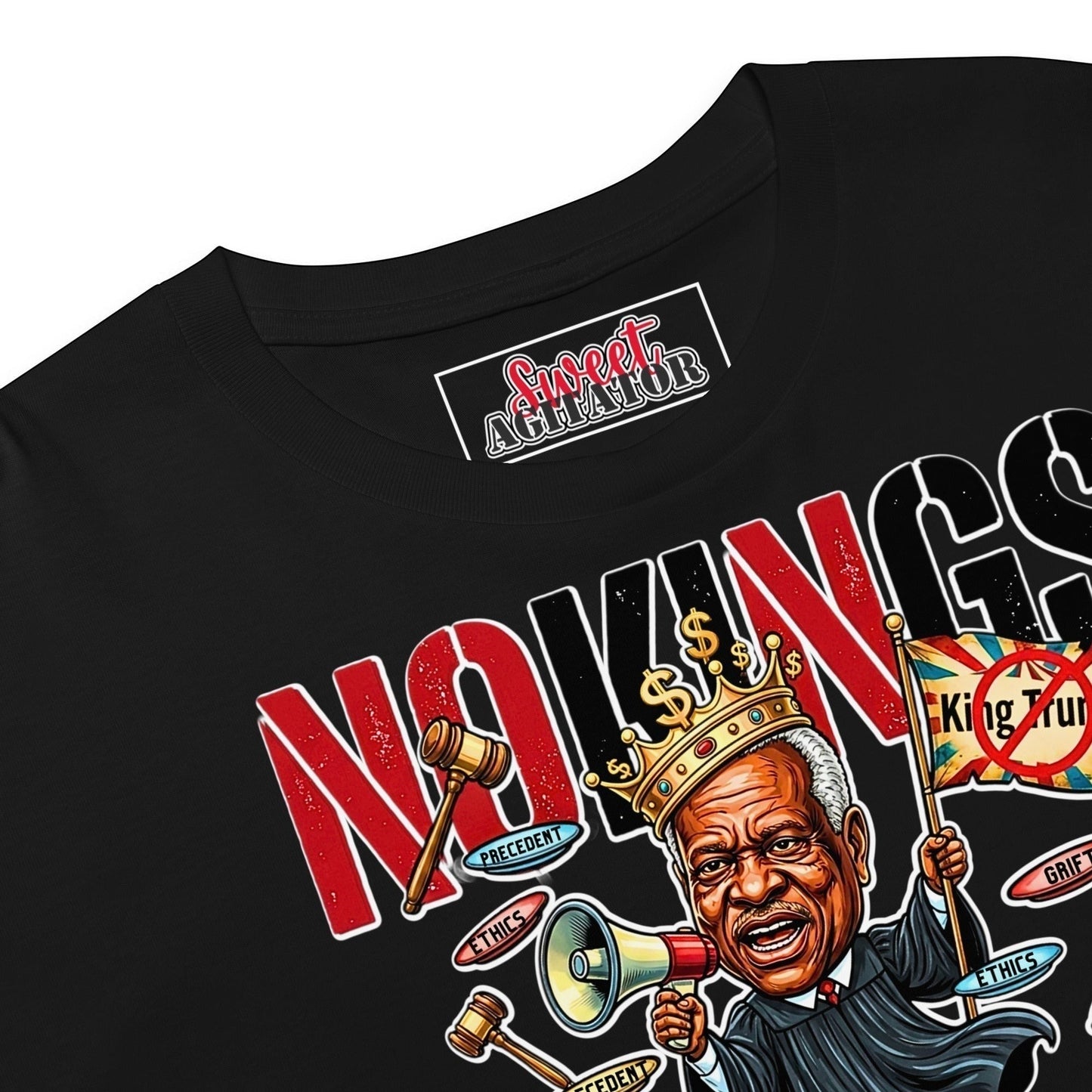 No King Trump Graphic Crop Top T-Shirt by Sweet Agitator