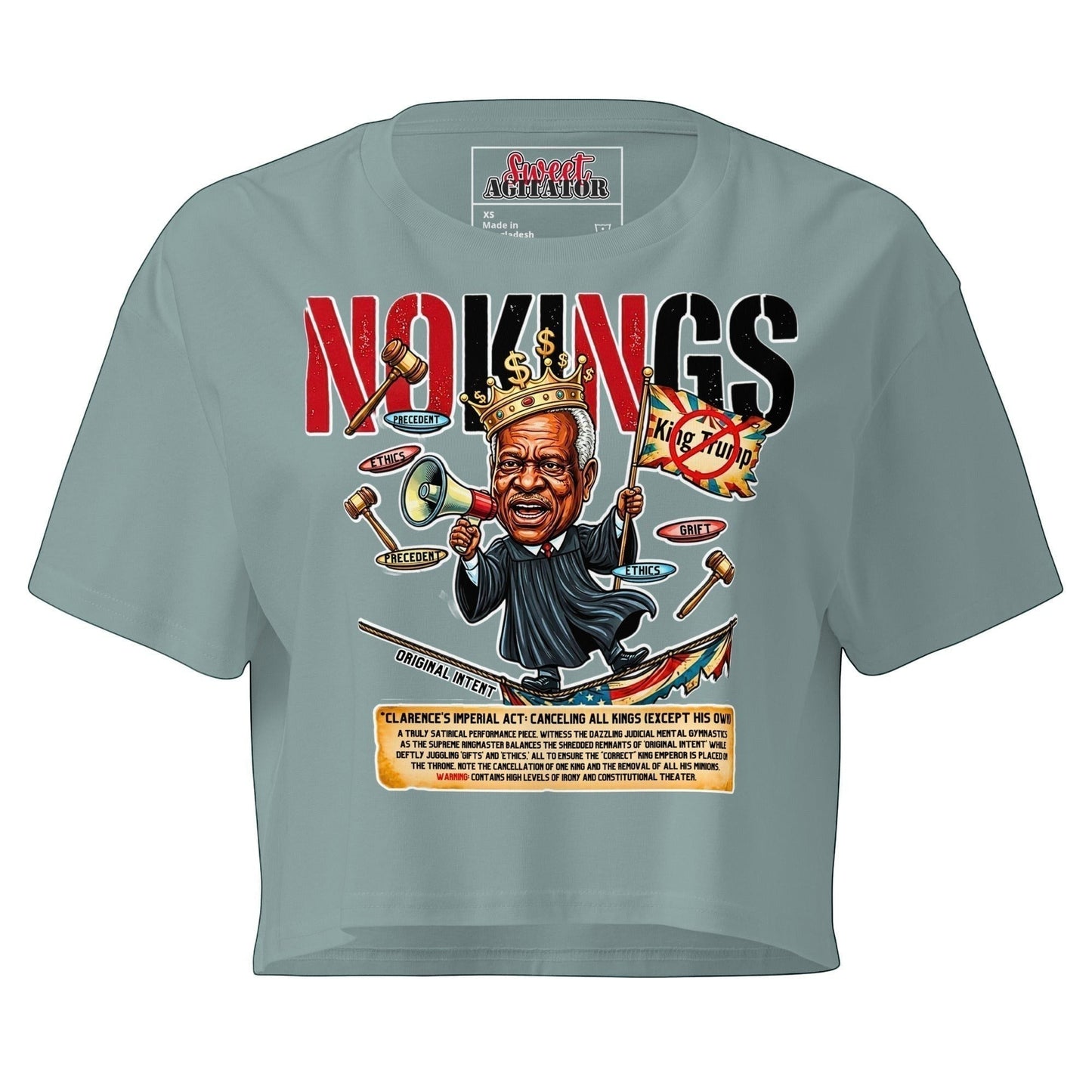 The Clown — Trump No Kings Crop Tee