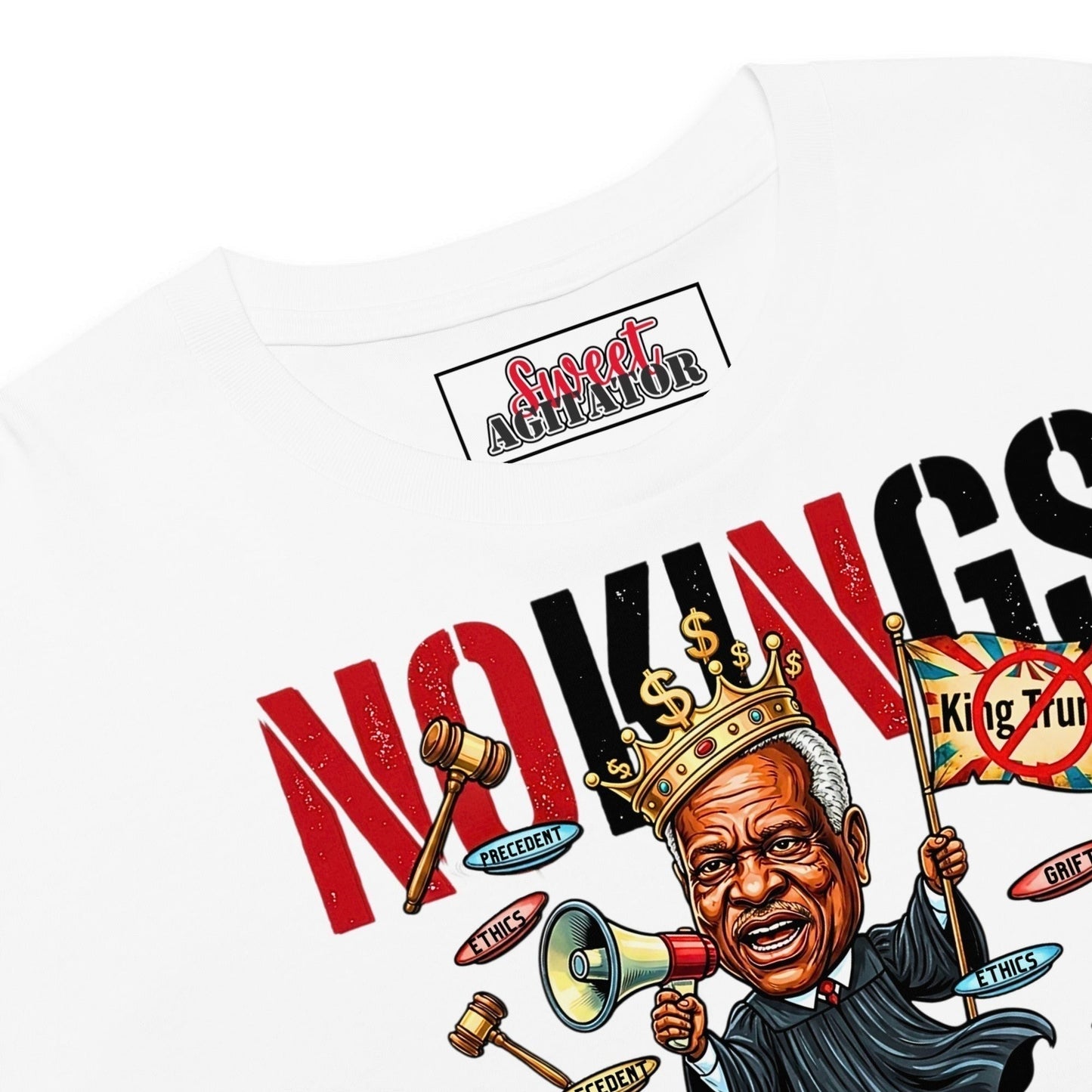 No King Trump Graphic Crop Top T-Shirt by Sweet Agitator