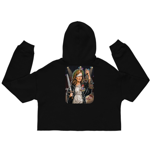 Justice or Just-Us? Crop Hoodie by Sweet Agitator