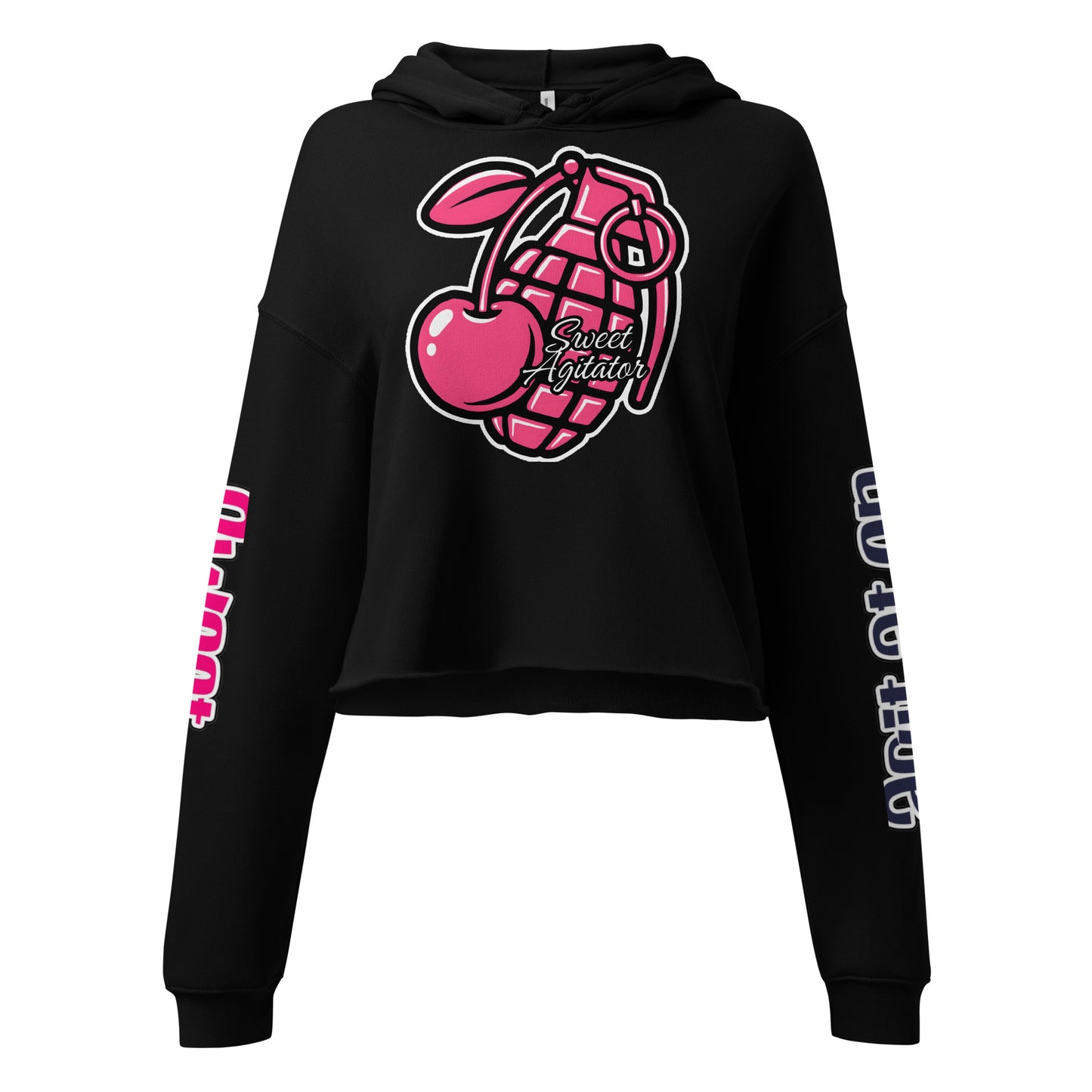 She Doesn't Quit Cherry Granade Cropped Hoodie by Sweet Agitator