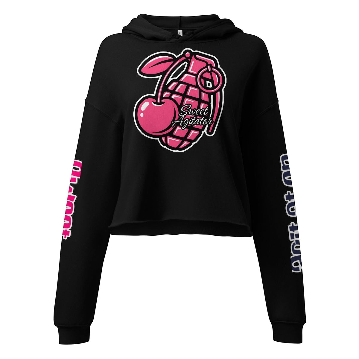 She Doesn't Quit — Cherry Grenade Crop Hoodie by Sweet Agitator