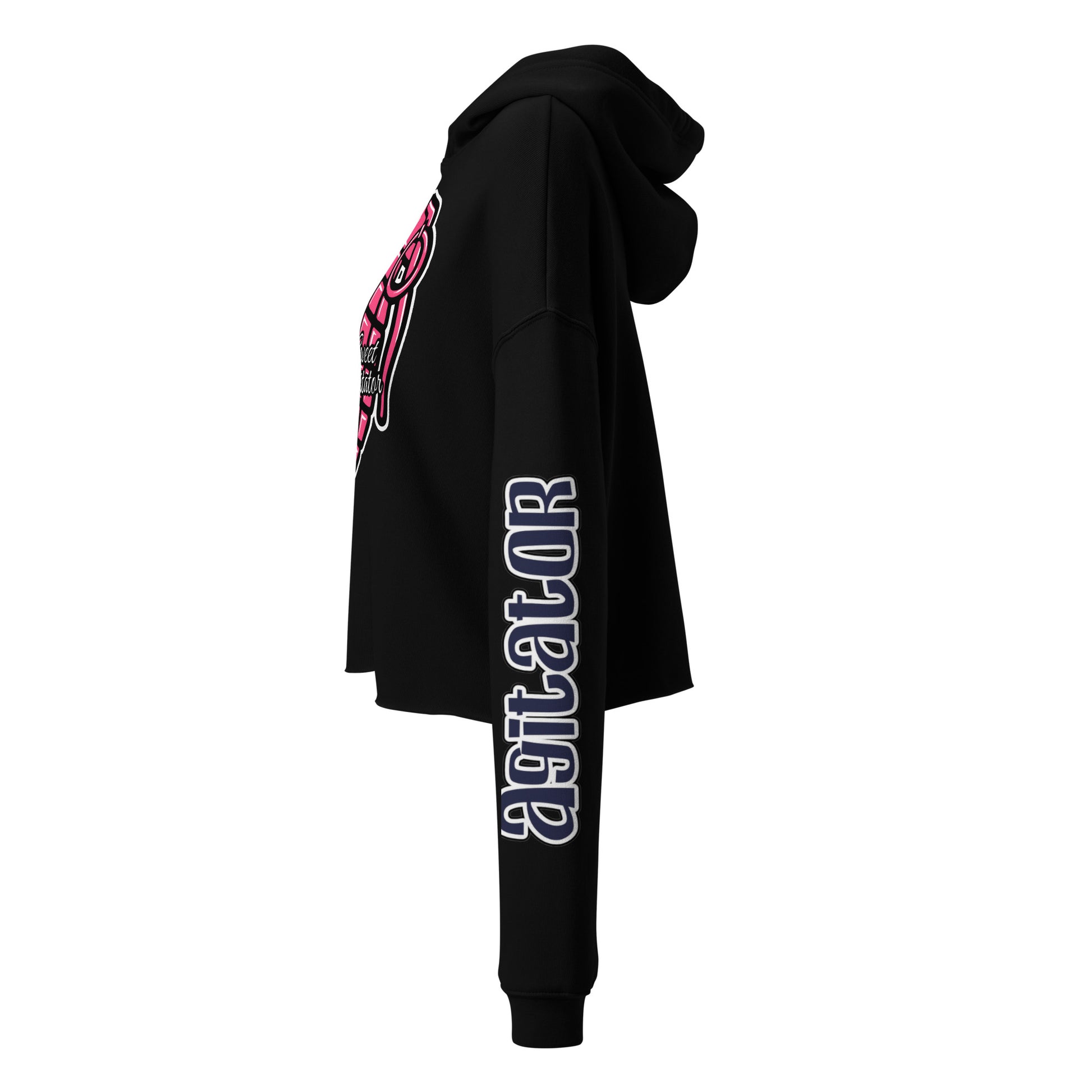 She Doesn't Quit Cherry Granade Cropped Hoodie by Sweet Agitator