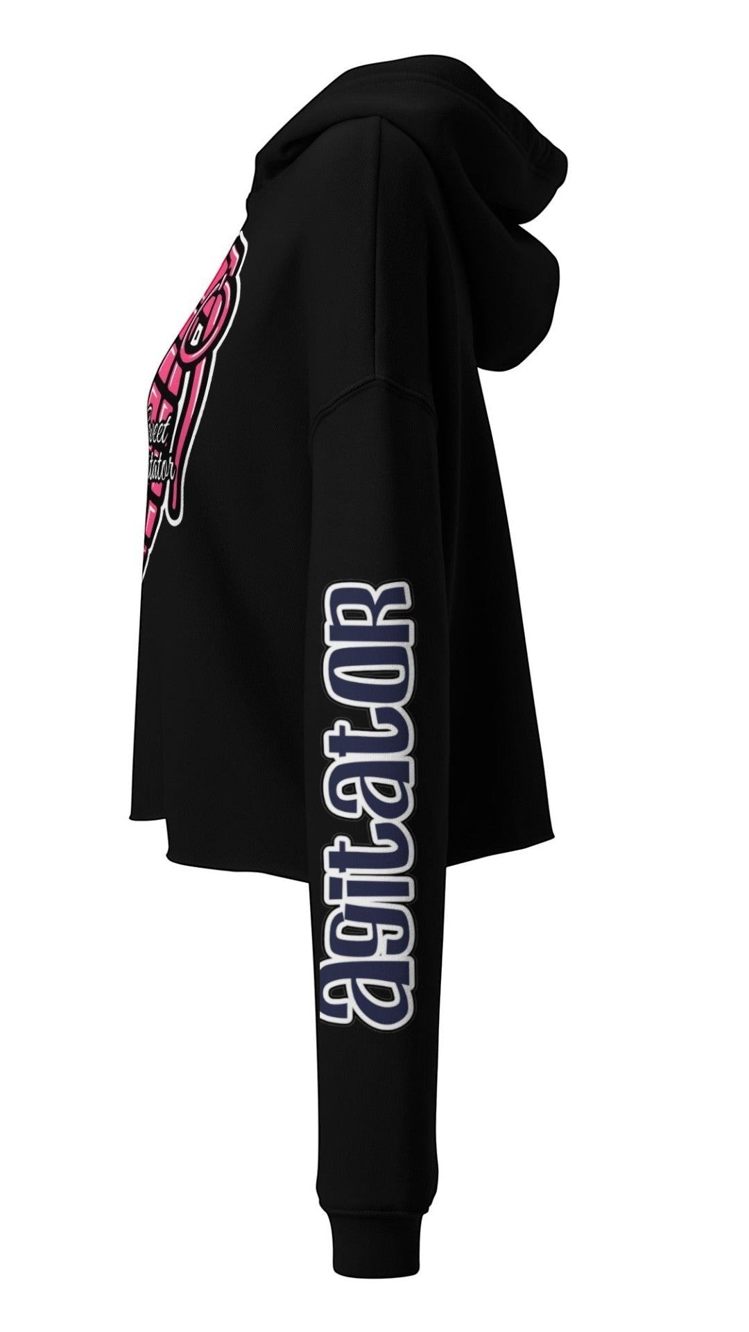 She Doesn't Quit — Cherry Grenade Crop Hoodie by Sweet Agitator