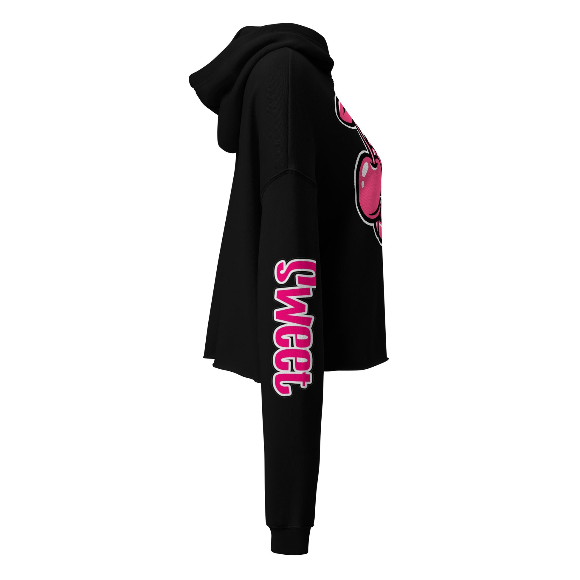 She Doesn't Quit Cherry Granade Cropped Hoodie by Sweet Agitator