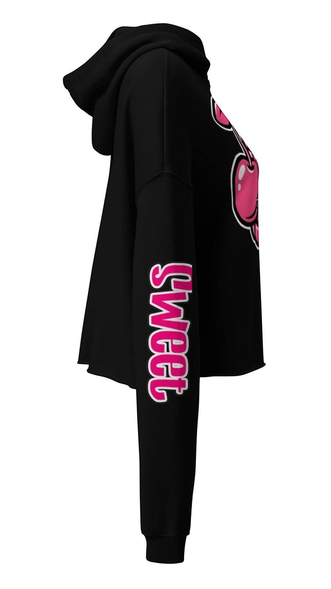 She Doesn't Quit — Cherry Grenade Crop Hoodie by Sweet Agitator