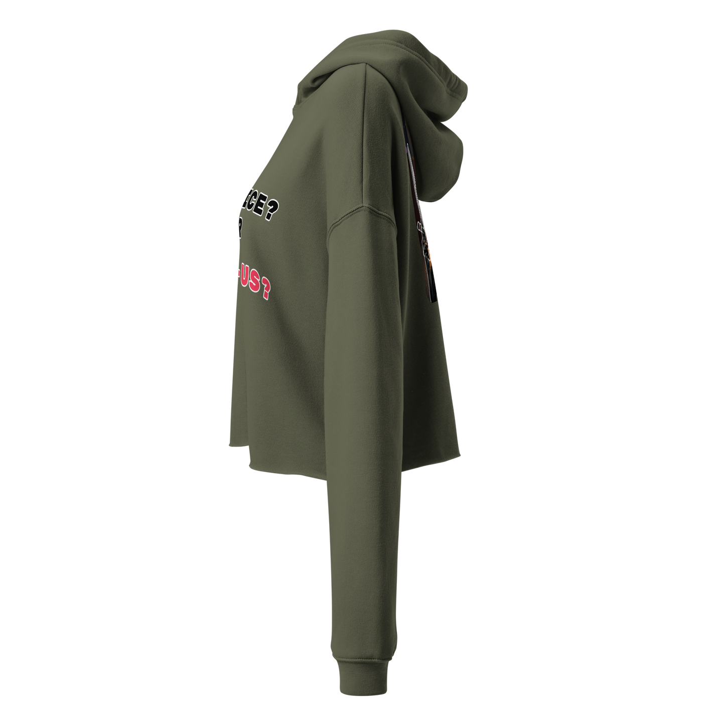 Justice or Just-Us? Crop Hoodie by Sweet Agitator