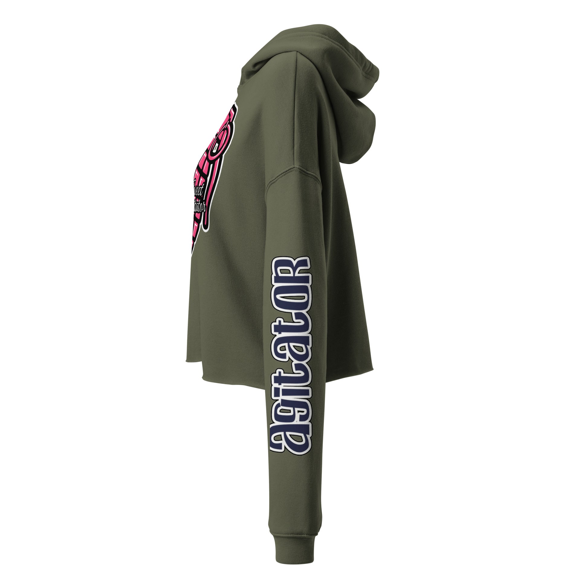 She Doesn't Quit Cherry Granade Cropped Hoodie by Sweet Agitator