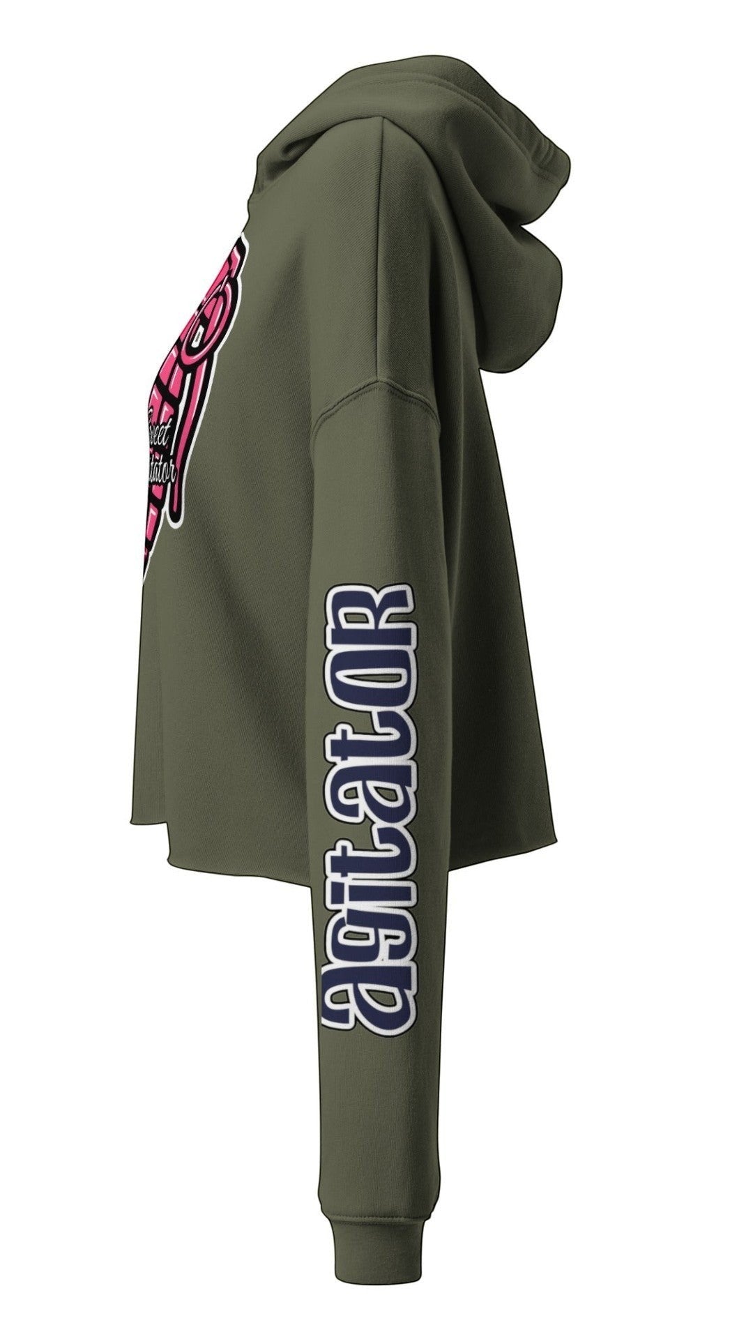 She Doesn't Quit — Cherry Grenade Crop Hoodie by Sweet Agitator