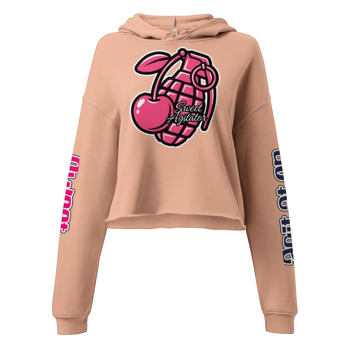 She Doesn't Quit — Cherry Grenade Crop Hoodie by Sweet Agitator