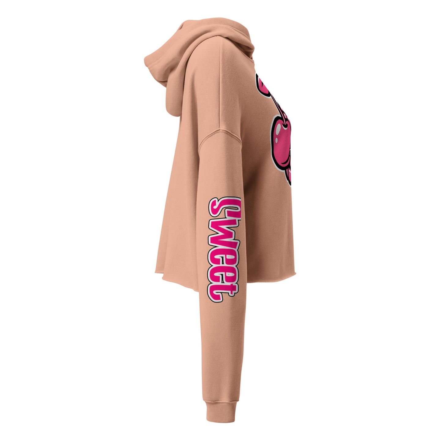 She Doesn't Quit Cherry Granade Cropped Hoodie by Sweet Agitator