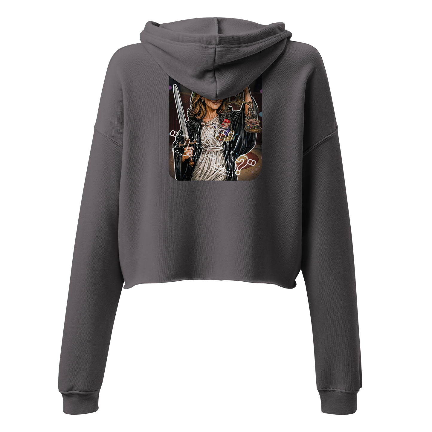 Justice or Just-Us? Crop Hoodie by Sweet Agitator