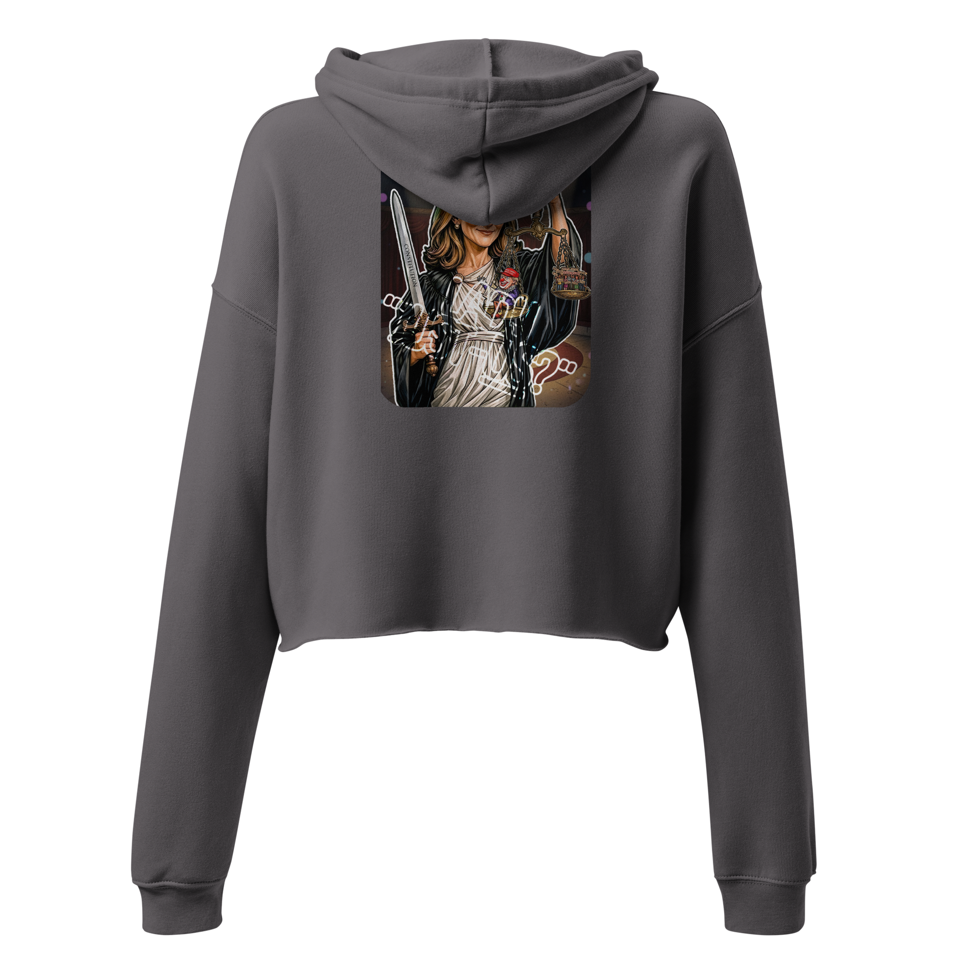 Justice or Just-Us? Crop Hoodie by Sweet Agitator